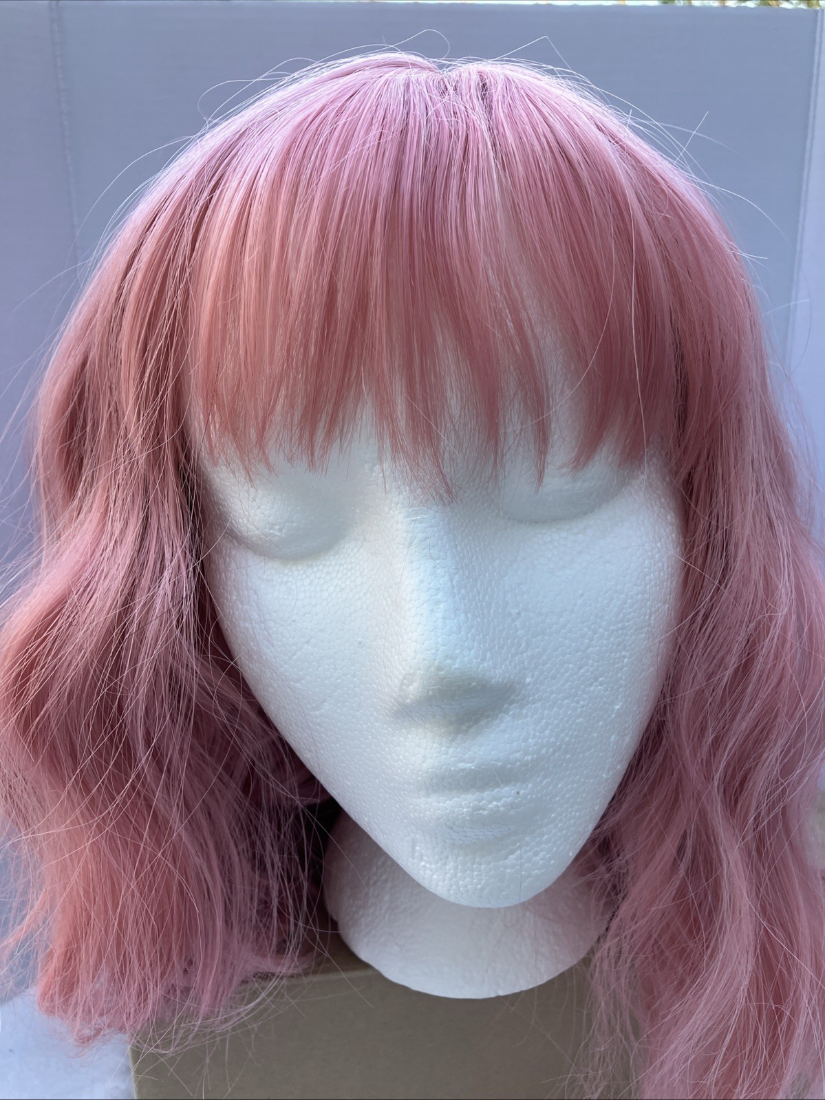 Women’s Synthetic Wig, Pink, 14 in
