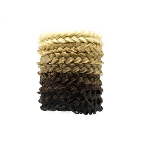 () Synthetic Hair Braided Headbands – Lightweight, Non-Slip SANDY BLONDE 16/22