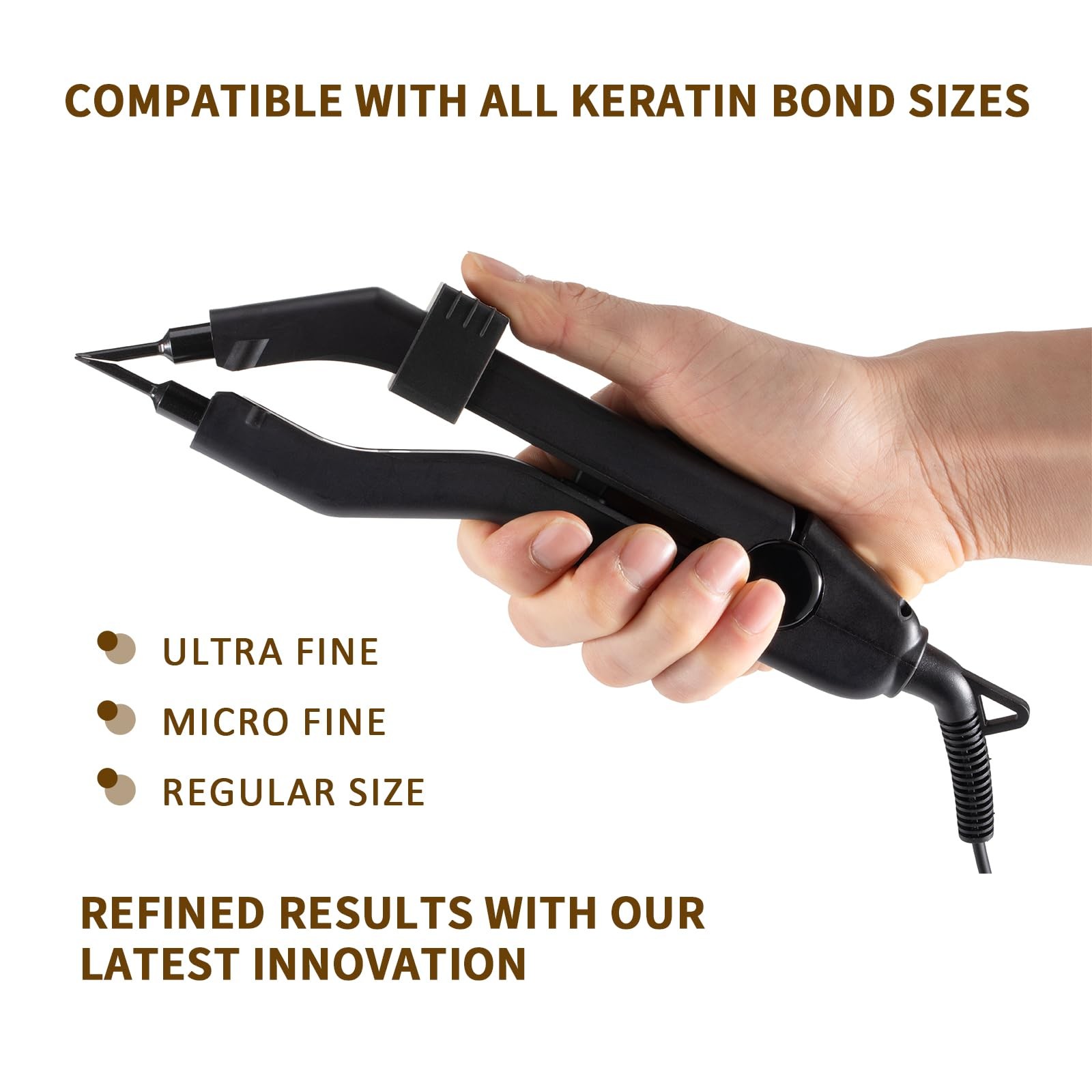 Professional Keratin Fusion Heat Tool – Ultra-Slim Precision Heating Plates, …