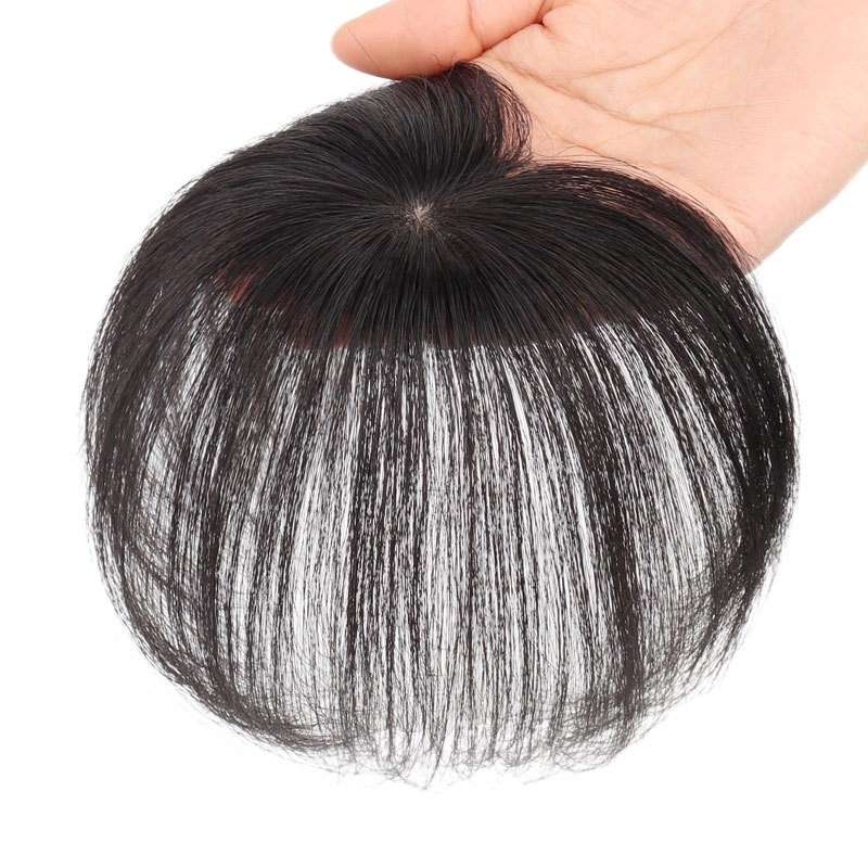 Silk Base Straight Clip In Human Hair Toppers For Loss Thin Hair Top Replacement