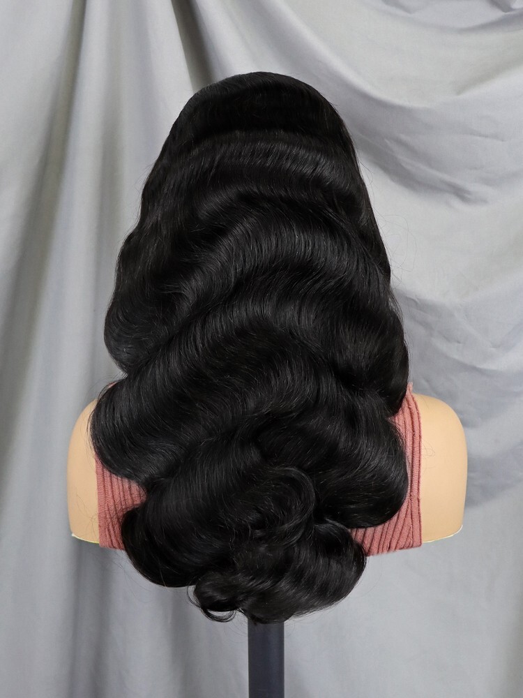 28 inch 6×4 Raw Brazilian Human Hair Transparent Lace Front Pre Plucked Knots
