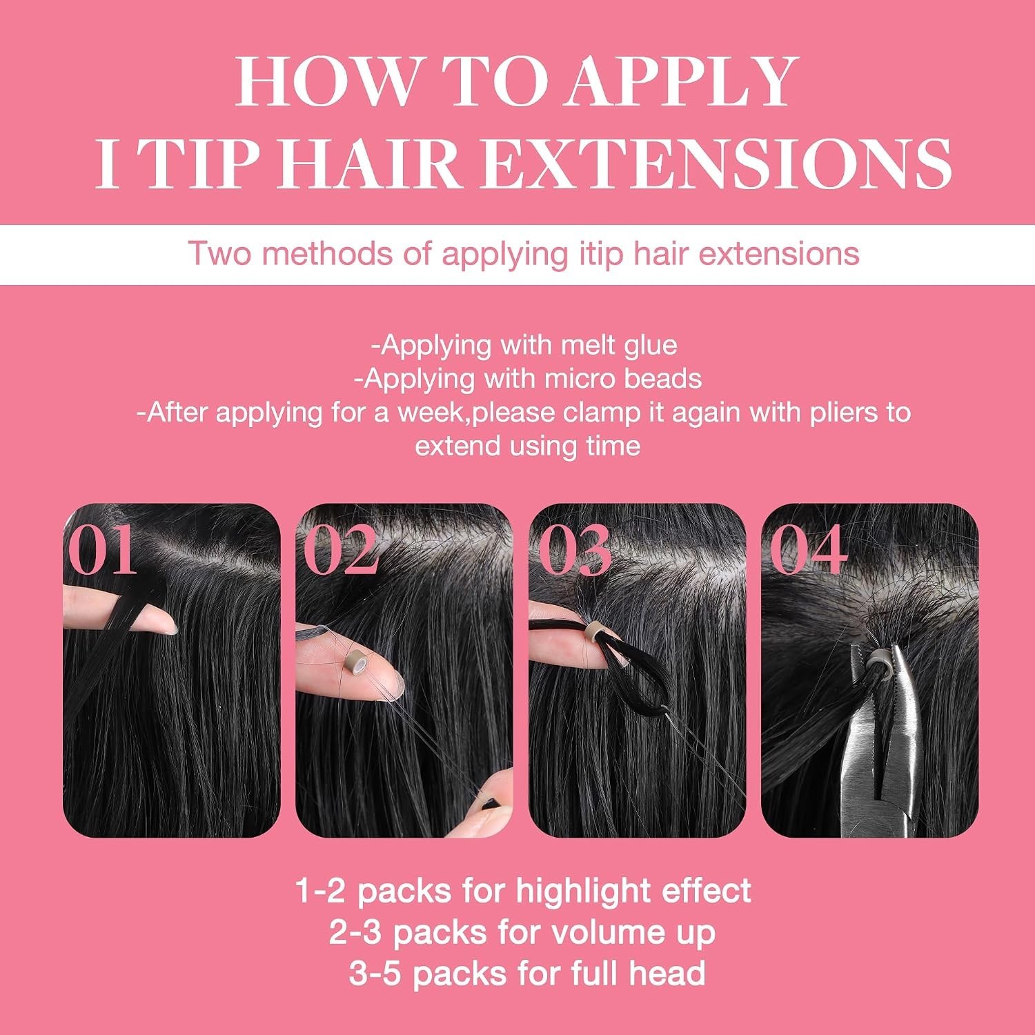 Colored I Tip Hair Extensions, Real Human Hair, 20inch 50g 50S, Cold Fusion I…