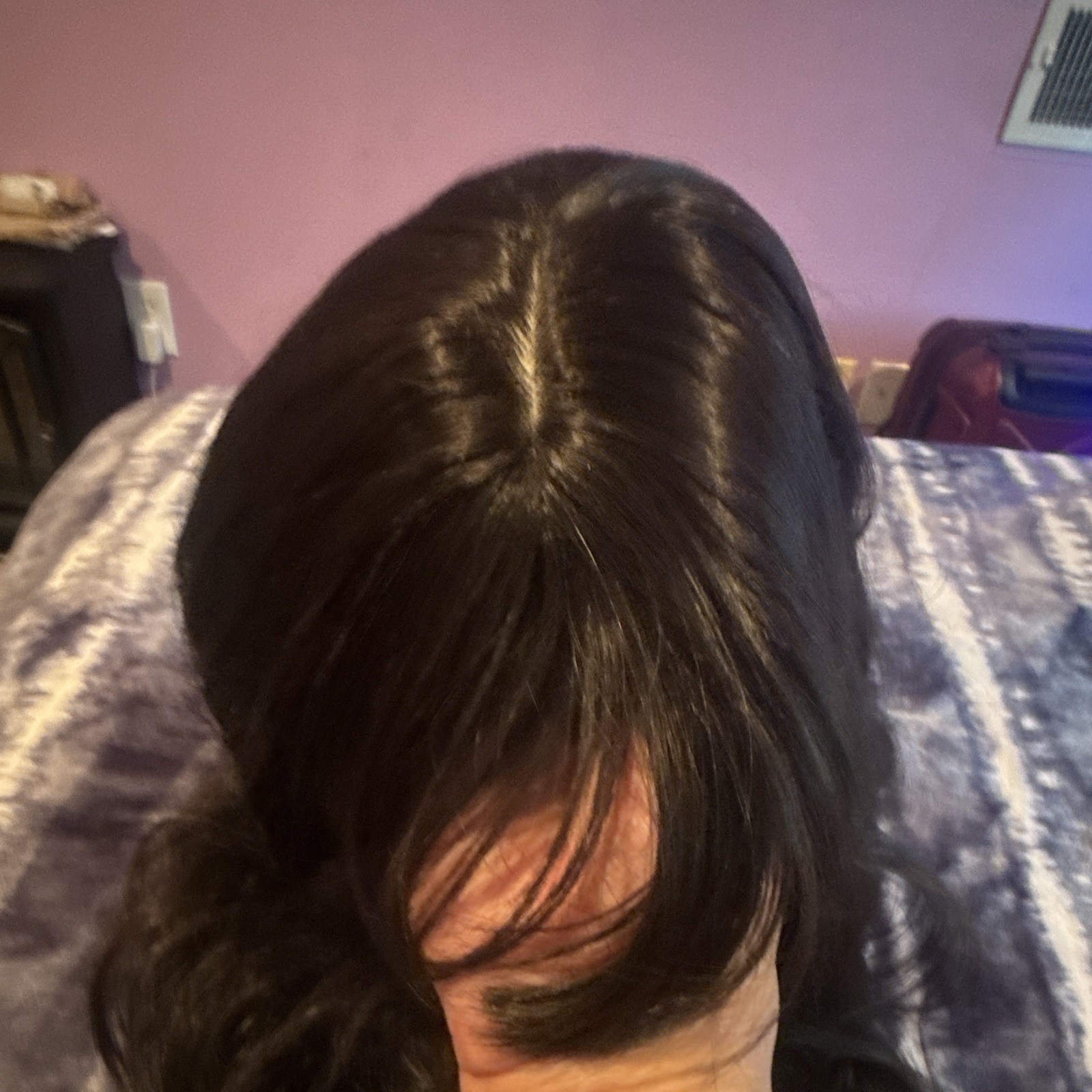 Black Wavy Synthetic Clip-In Wig Layered Classic Cap Free-Part One Size
