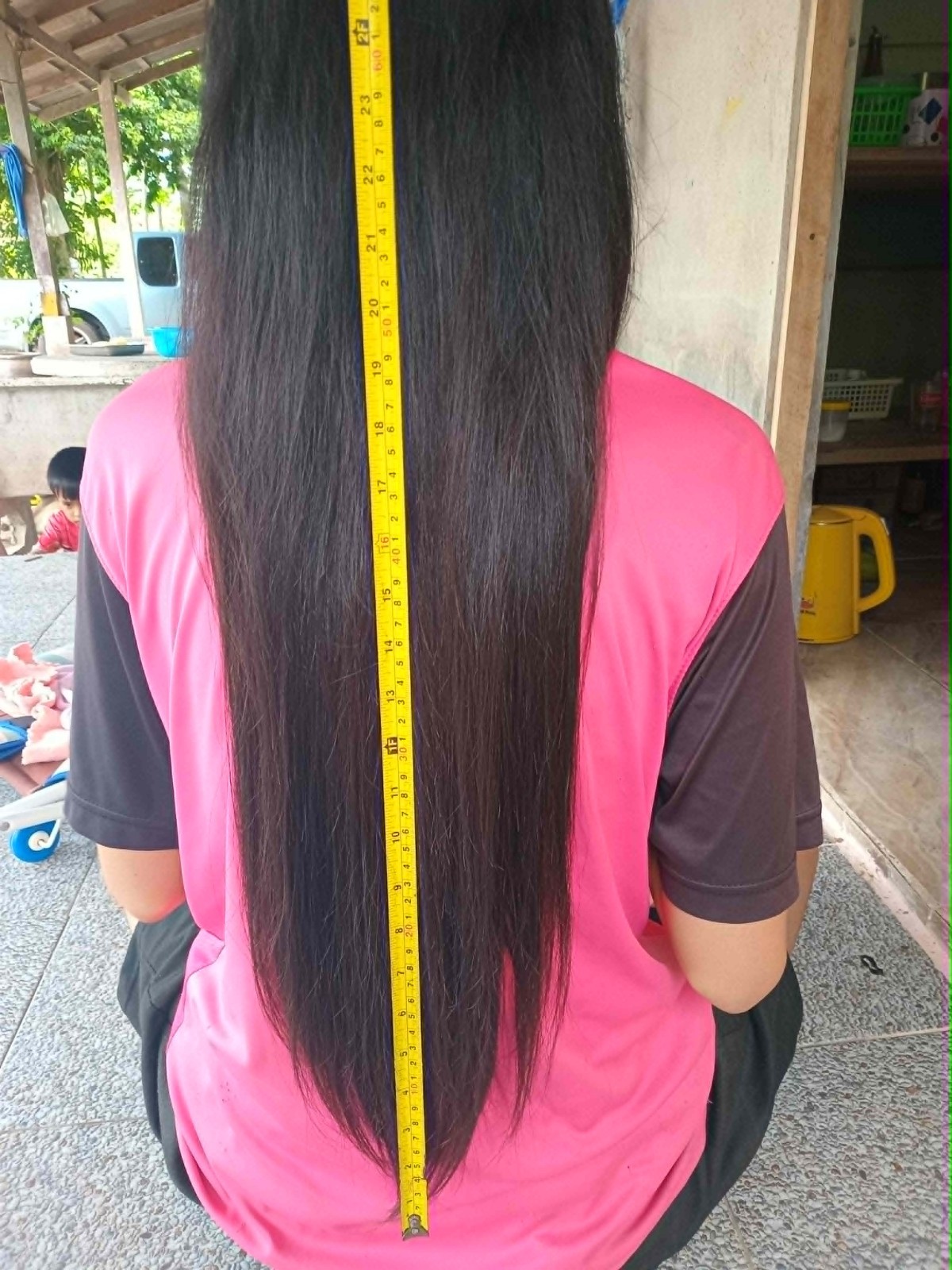 21″ 150g Thick Real Human Hair Ponytail Natural Black Brown Black A129
