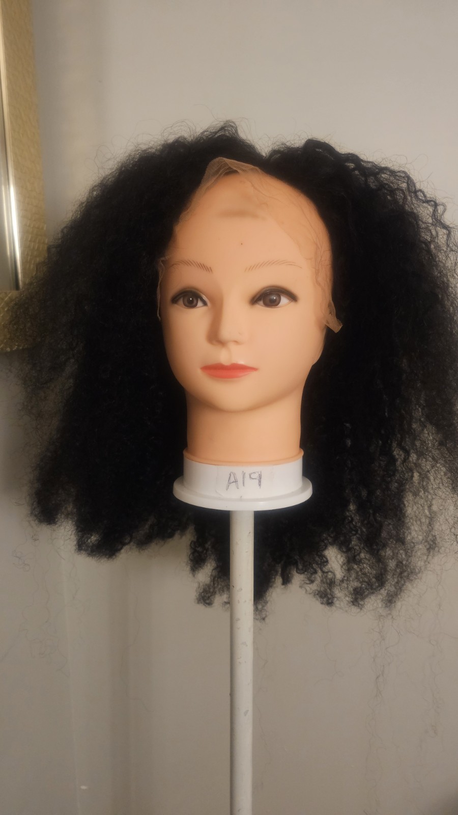 new High-Quality regular 20″ Black body wave 100% Virgin Human Hair Lace Wig