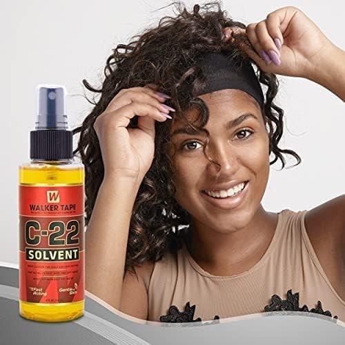 C-22 Solvent Spray 4 oz, Fast-Acting Adhesive Remover for Wig Tape, Lace Syst…