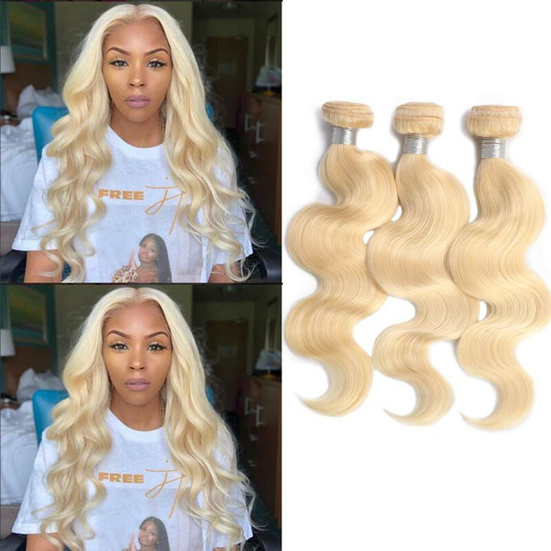 Sew in Blonde Bundle 100% Unprocessed Brazilian Human Hair Weft Weave Extensions