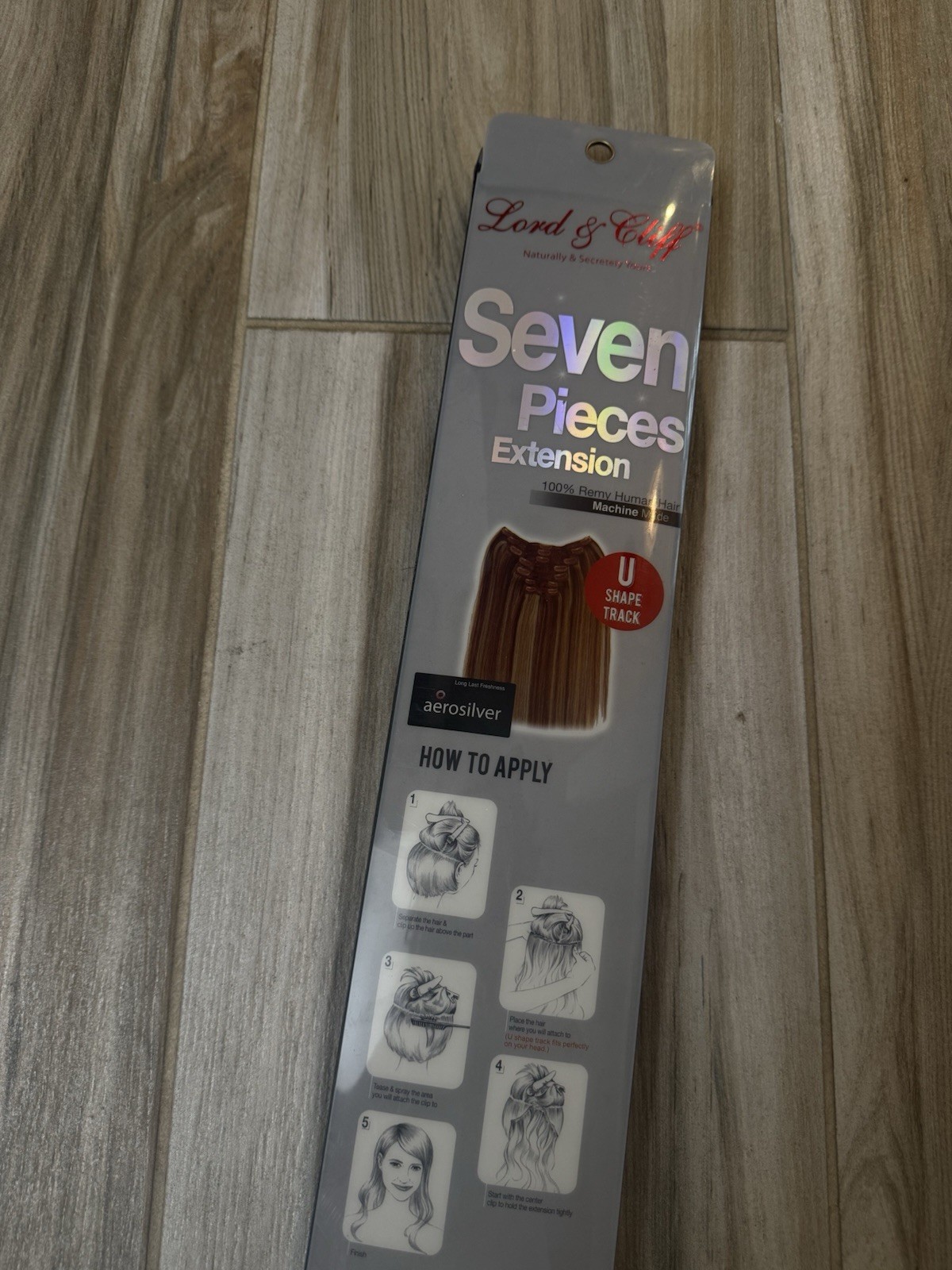 Lord & Cliff 100% Remy Human Hair 7 Pc Clip-In 16″ 8/10/24 SOLD OUT COLOR