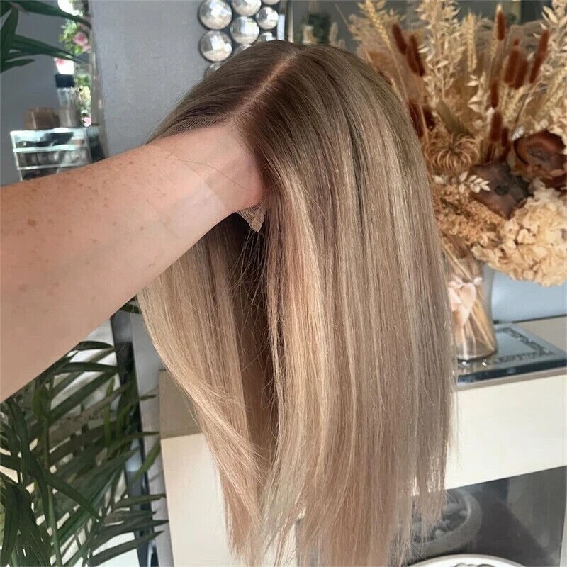 Low Density Hair Wig | Blonde Layered Short Straight