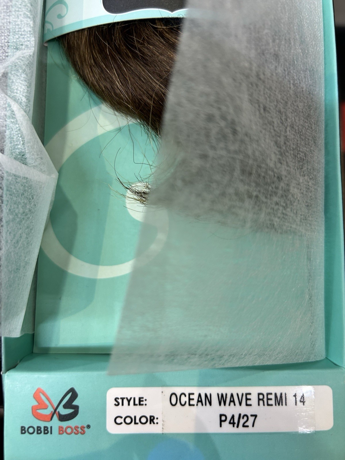 Bobbi Boss indi remi ocean wave Human Hair Extension 14” Inches Color 4/27