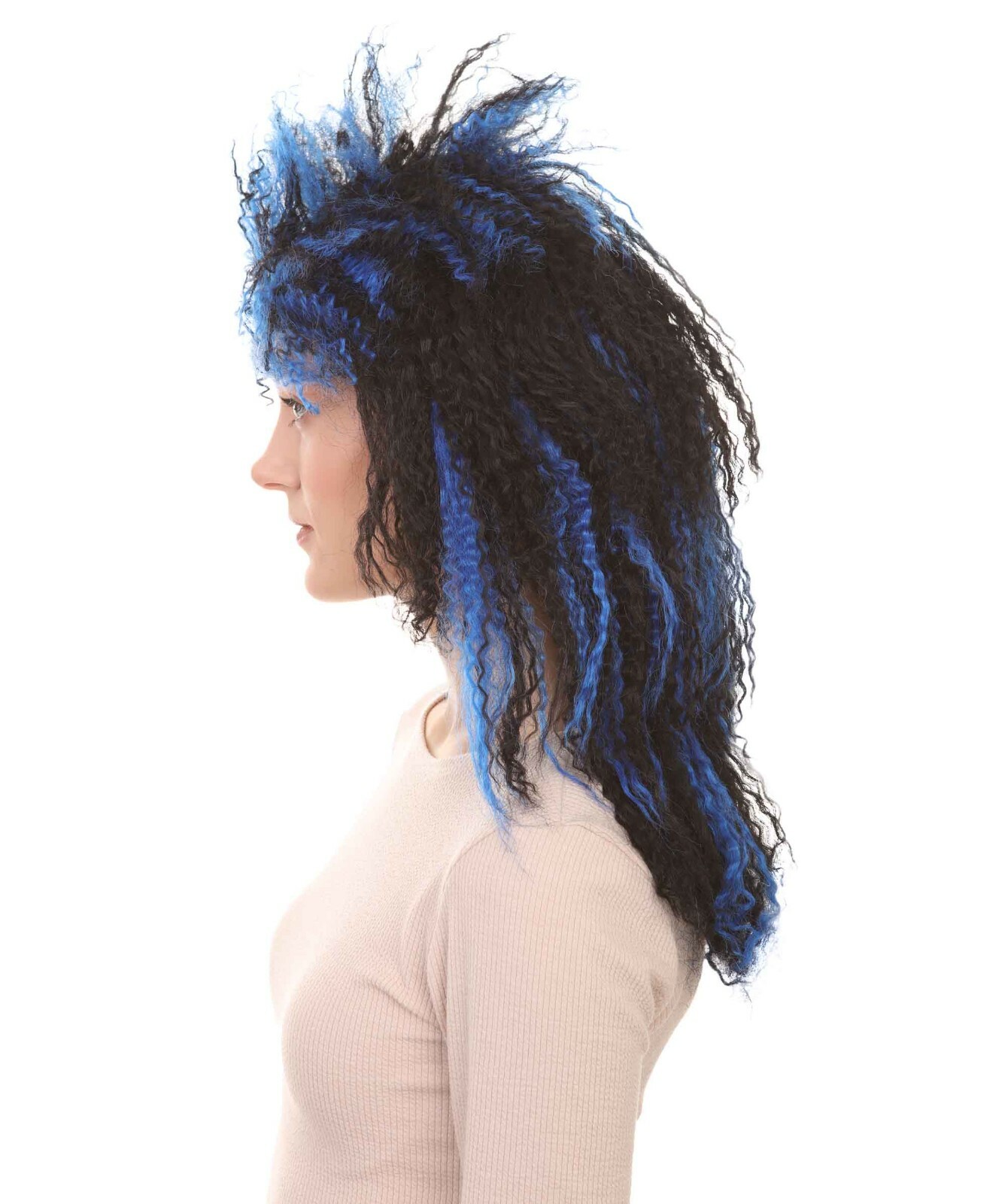 Vampires Black And Blue Women’s Wig, Dreadlock Horror Ghost Wig, HW-1982