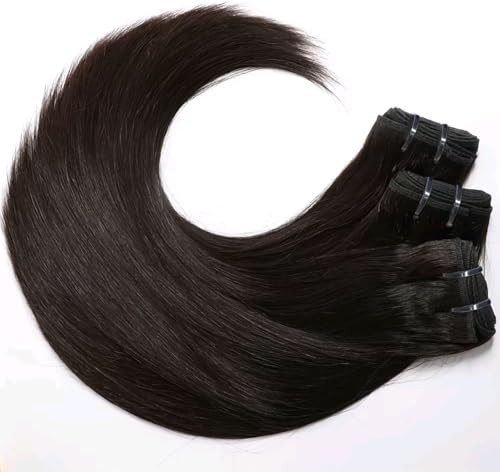 Yuccy 100g/Bundle Raw Human Hair Bundles 16A Indian Virgin Straight Hair 22 Inch