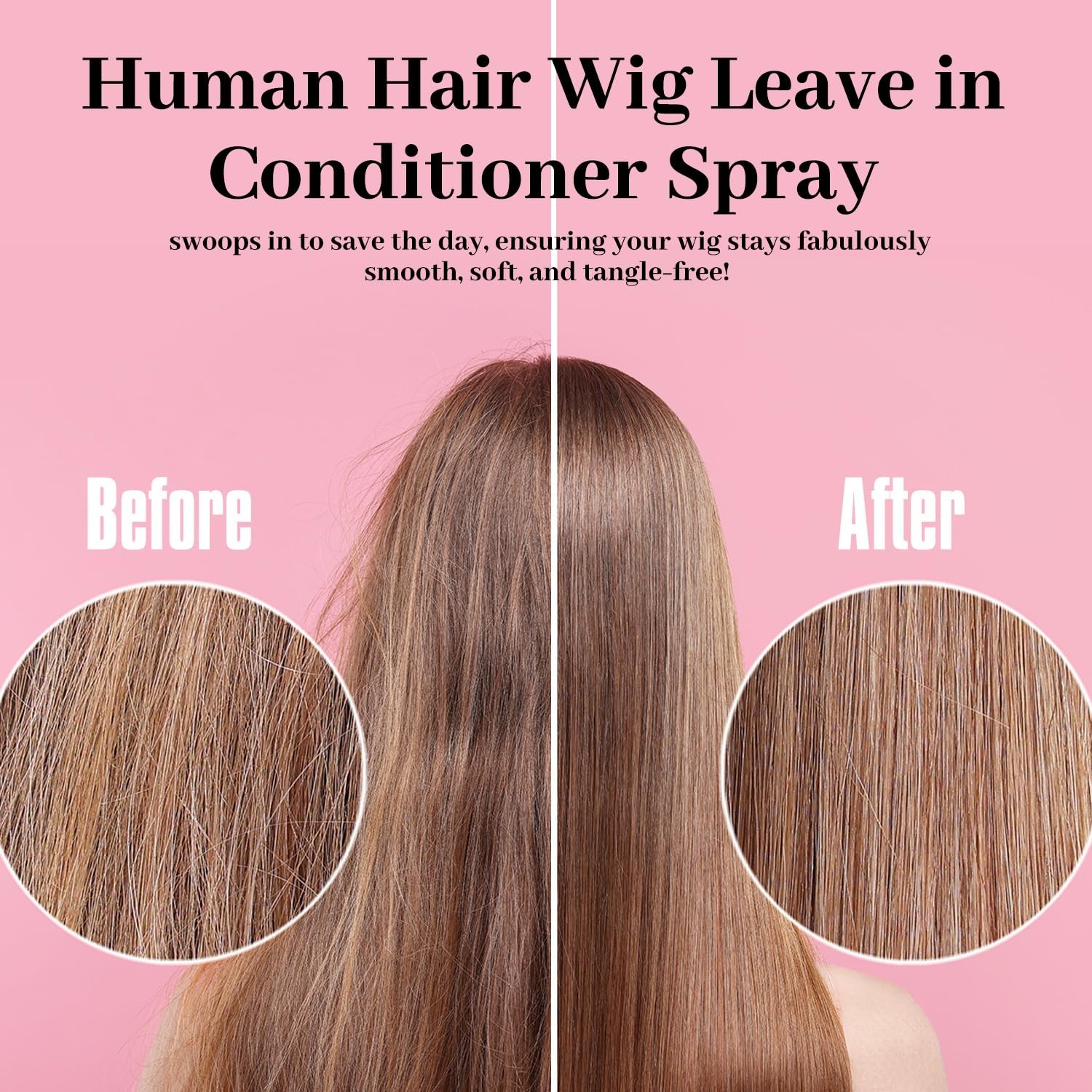 Synthetic Wig Leave-in Conditioning Spray, Moisturizing & Hydrating, Natural …