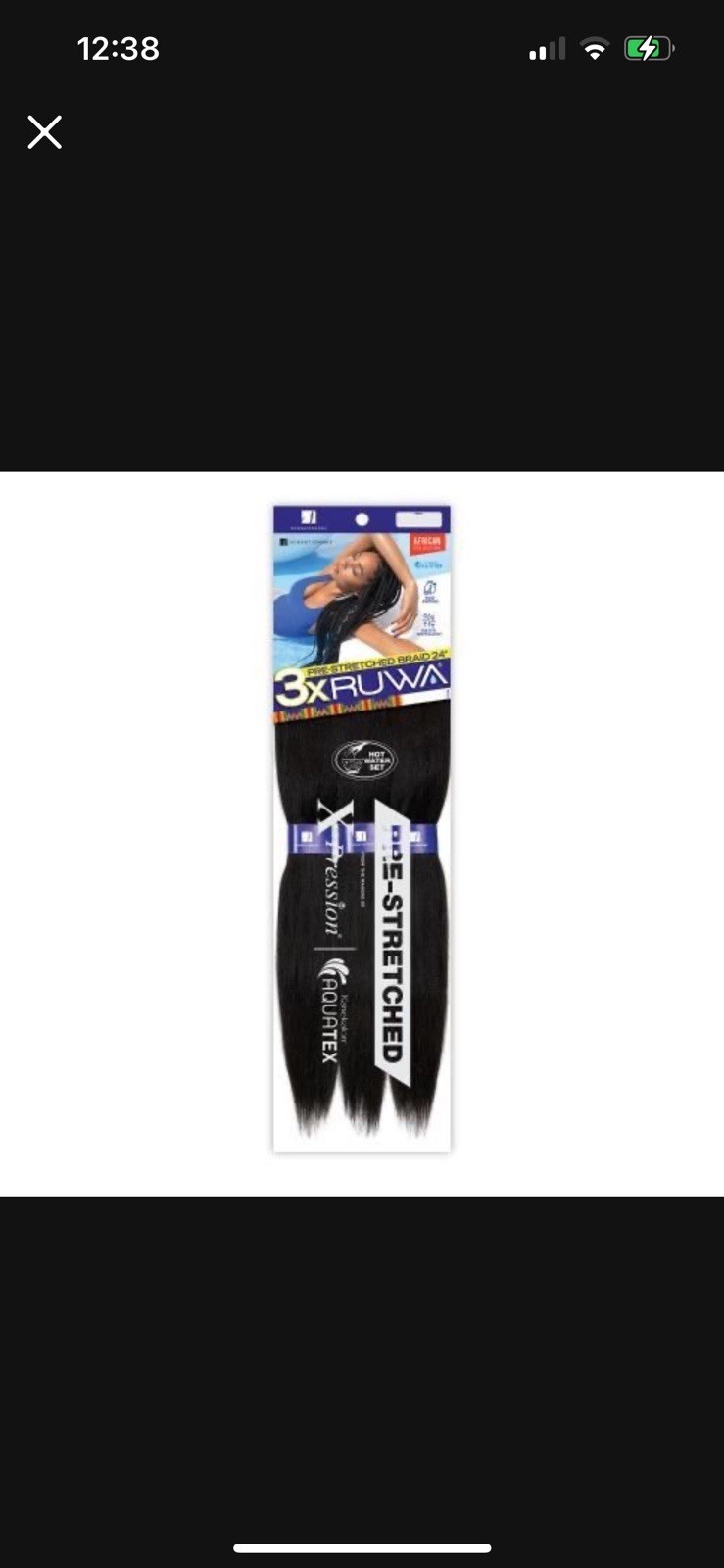 3X Ruwa Braid 24″ Sensationnel Xpression Pre-Stretched Hair Color 4