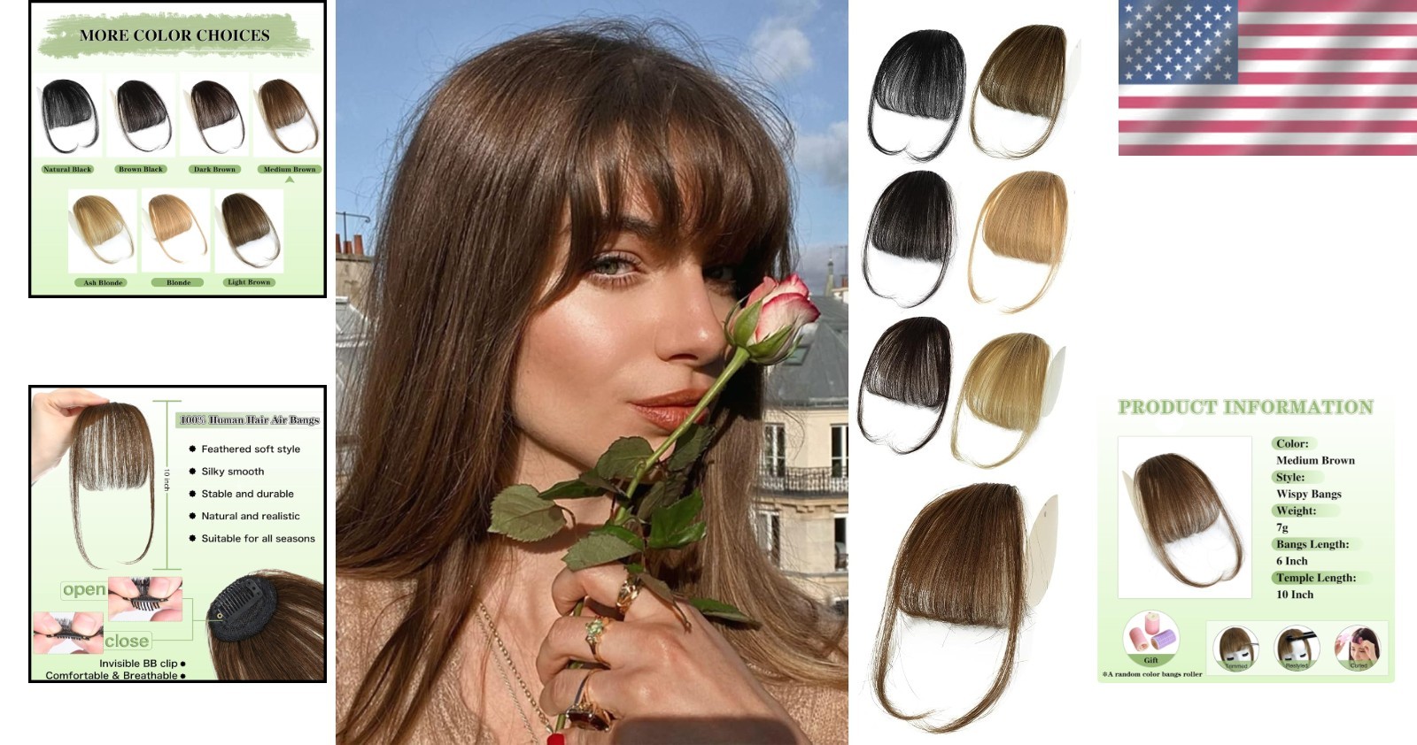 Natural Looking Curved Hair Extensions