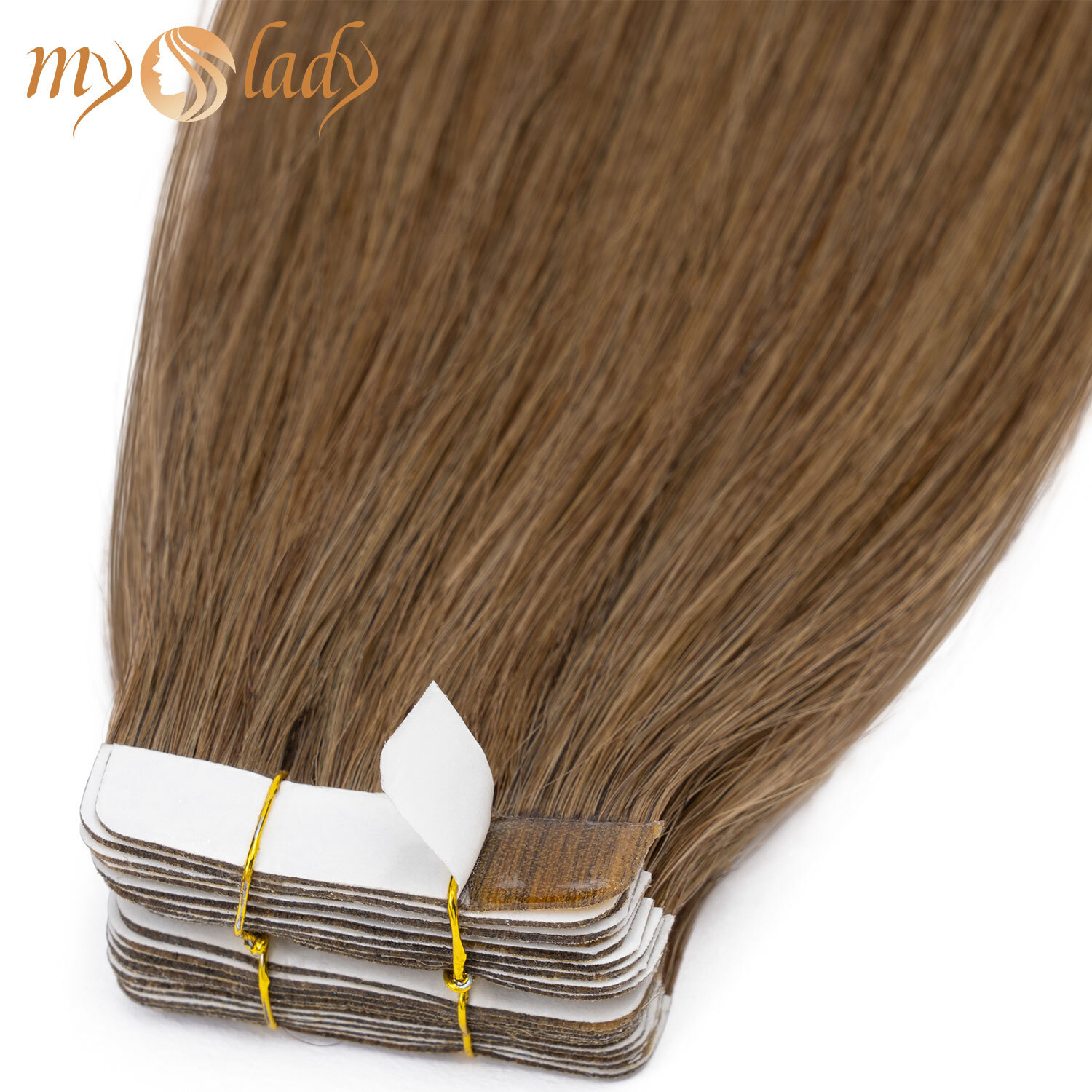 THICK 100G Tape In 100% Remy Human Hair Extensions Skin Weft FULL HEAD Blonde US