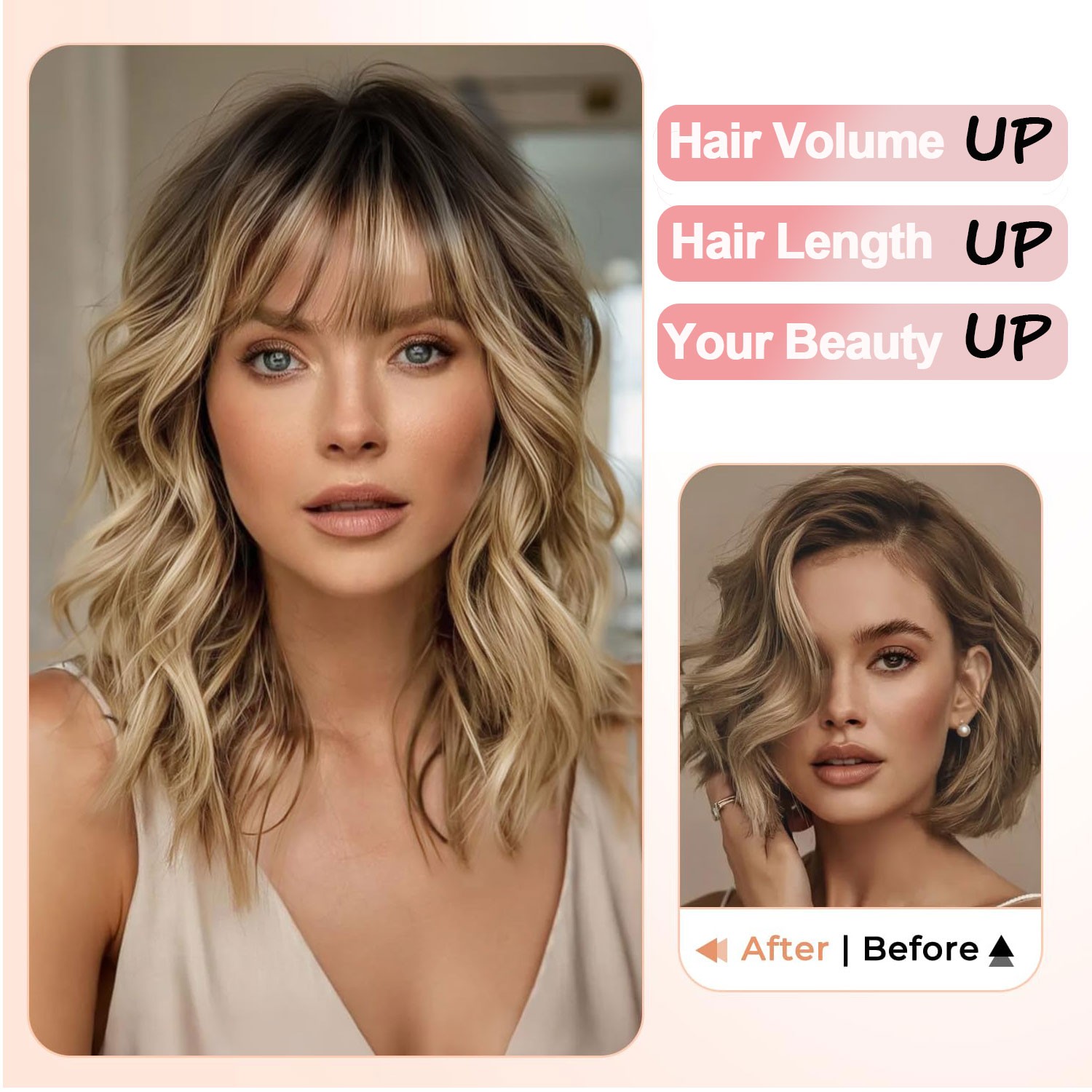 Free Part Women Topper Real As Human Hair Top Toupee Piece Clip in Hairpiece 14″