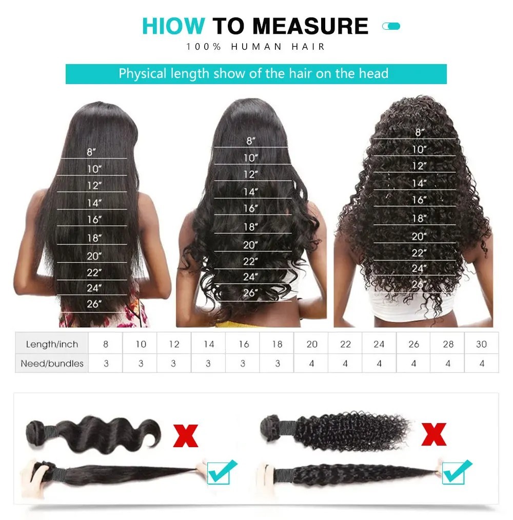 3PCS Luxury Deep Wave 100 % Remy Human Hair Bundles Natural Color Beauty Gift