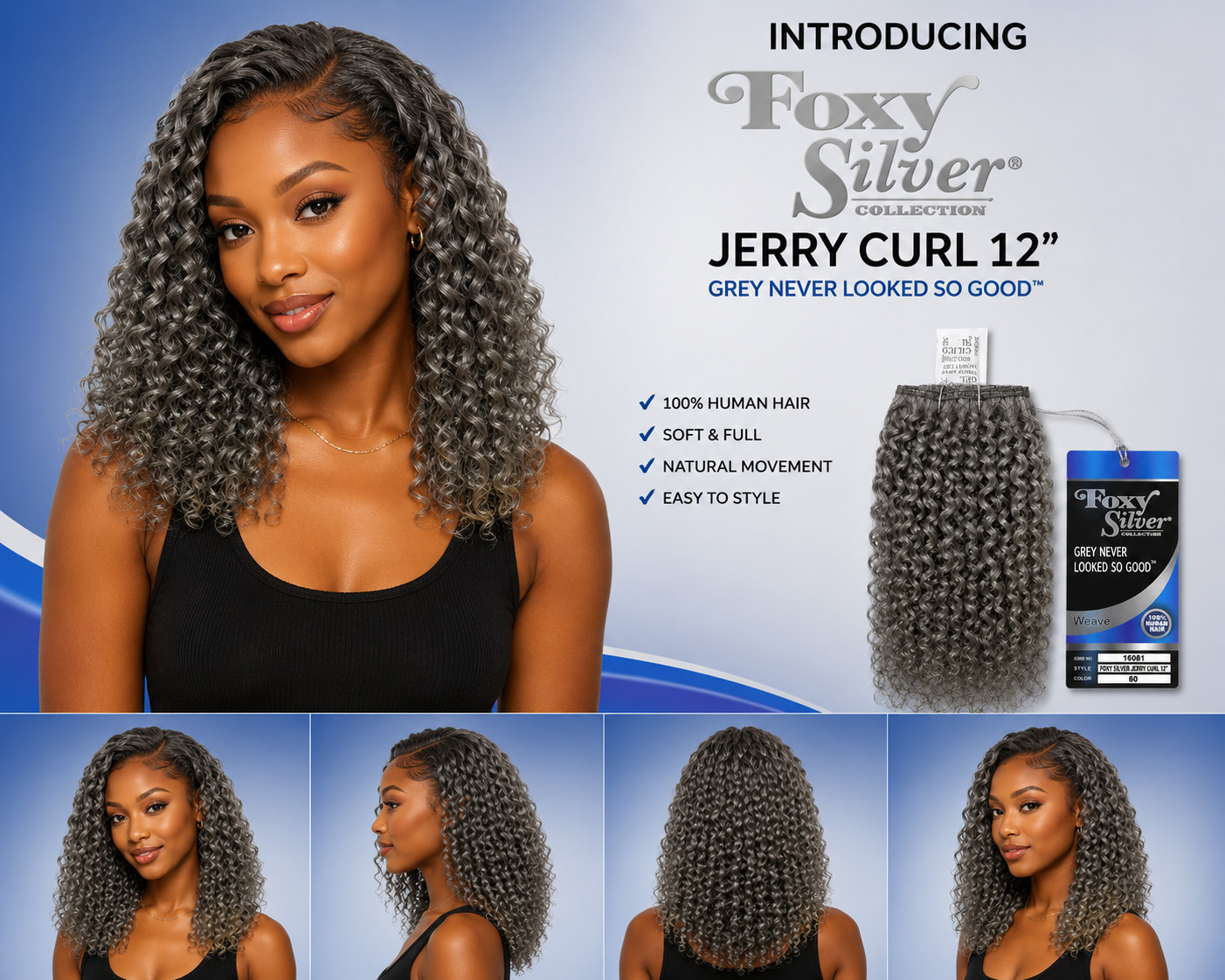 100% Human Hair Weaves, 8″-12″, Deep Wave, Jerry Curl, Spanish Curl, Ocean Wave
