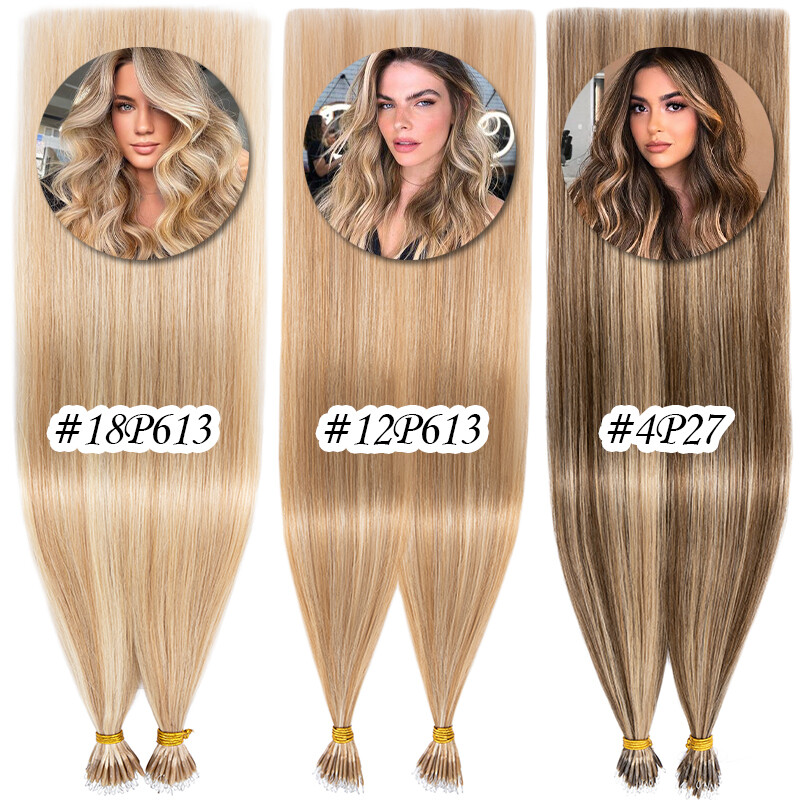 CLEARANCE Nano Ring Tip Real Hair Extensions Russian Remy Human Hair Thick 1G/S