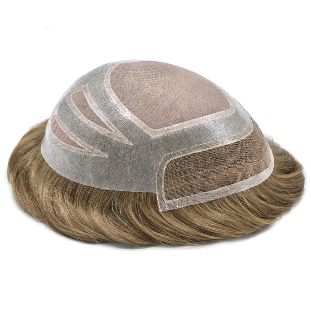 Swiss Lace Front Mens Toupee Durable Hair System for MenHairpieces Natura Hair