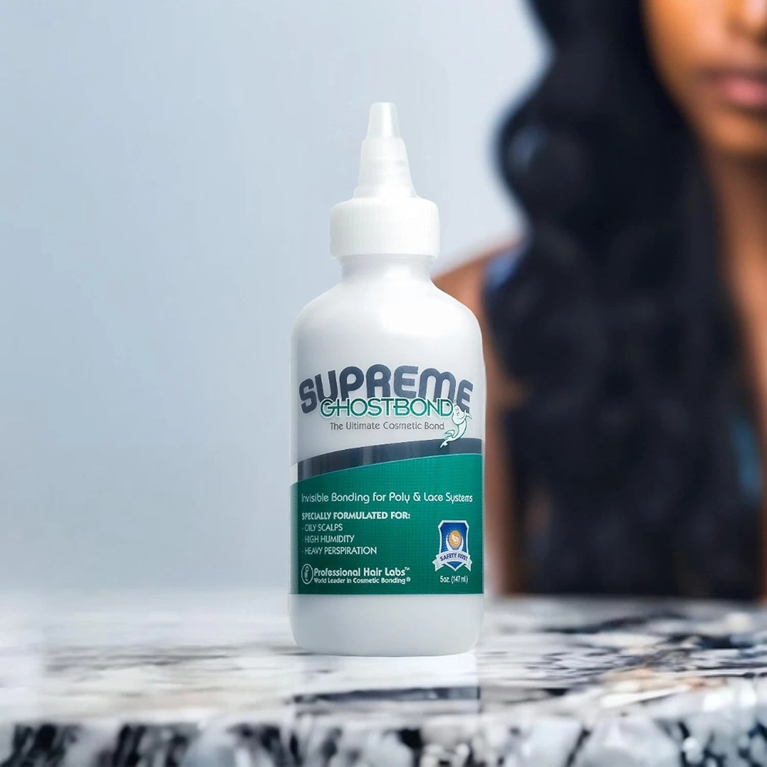 GHOSTBOND Supreme Wig Glue 5oz: No Shine, Invisible Lace Adhesive, Strong Hol…