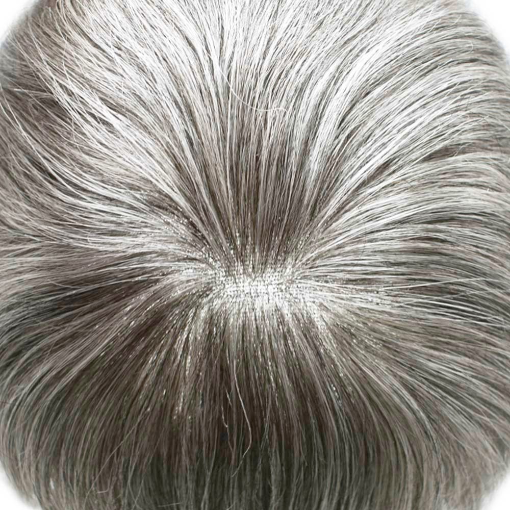 French Lace Front Mens Toupee Human Hair Piece System Wig Natural Breathable 7X9