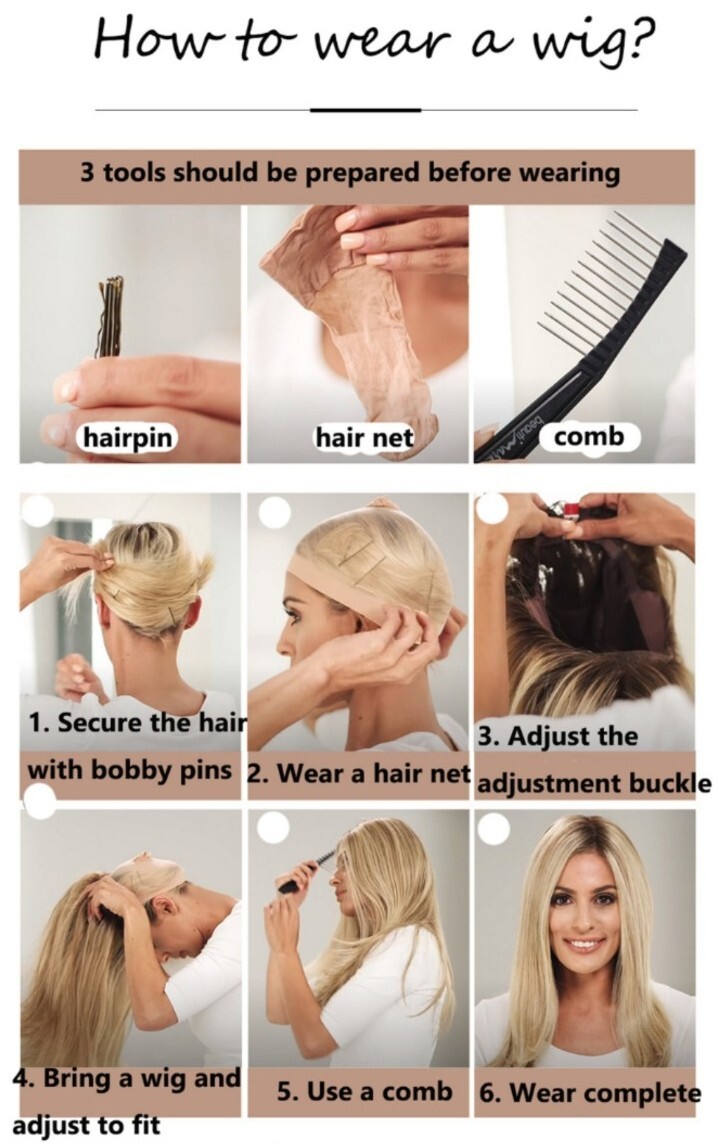 Natural Curly Layered Wig With bang Cooper Brown Daily Retro Japanese Origin