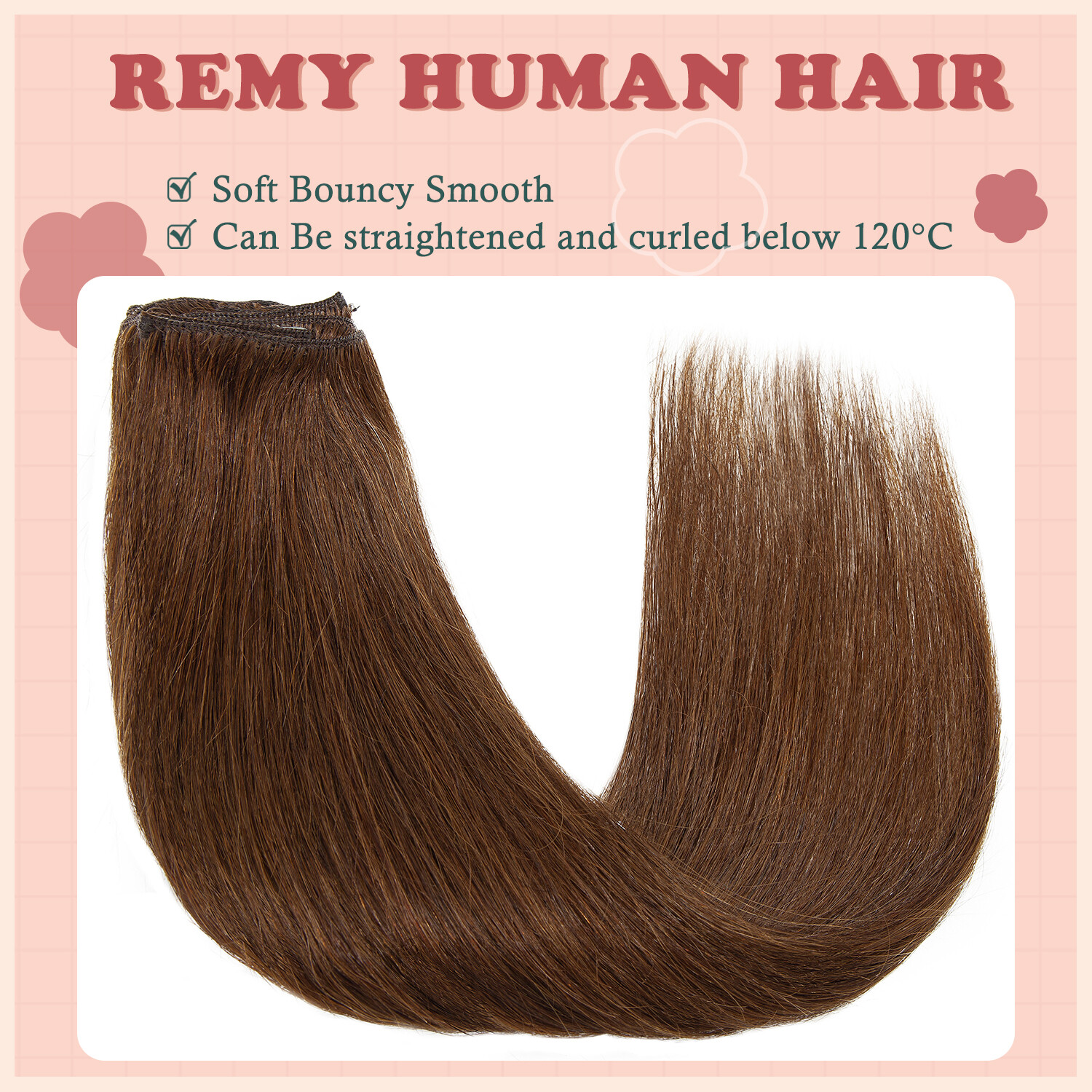 Premium Clip In 100% Real Human Remy Hair Extensions Full Head Highlight LONG US