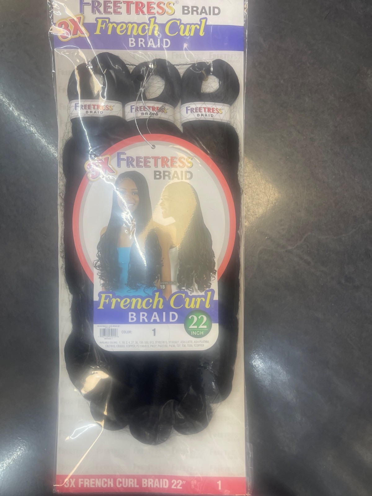 Freetress French 3x curl braid 22” All Color Types