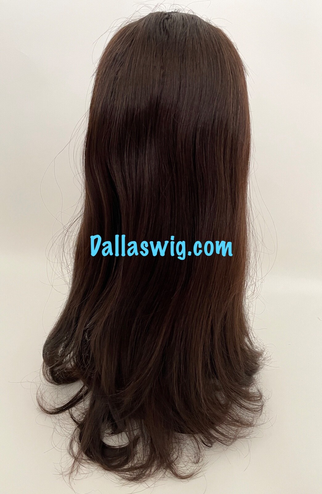 100% Human Hair Custom Halo Look Missing Crown V U Part 22″ Human Hair Wig