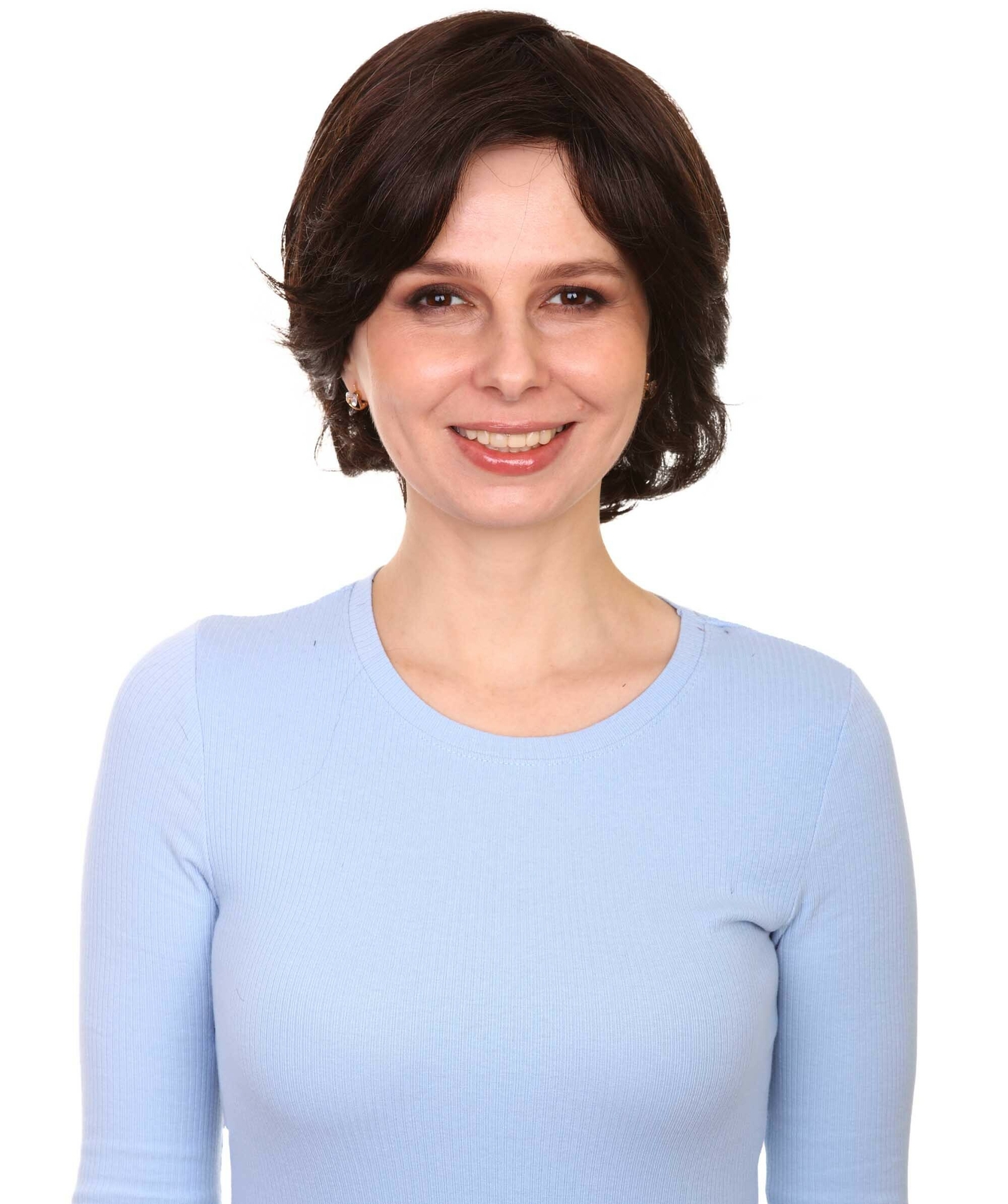 Lana – Straight Kanekalon Synthetic Fiber Full Wig, 3.25 – 6.5 in, Off Black