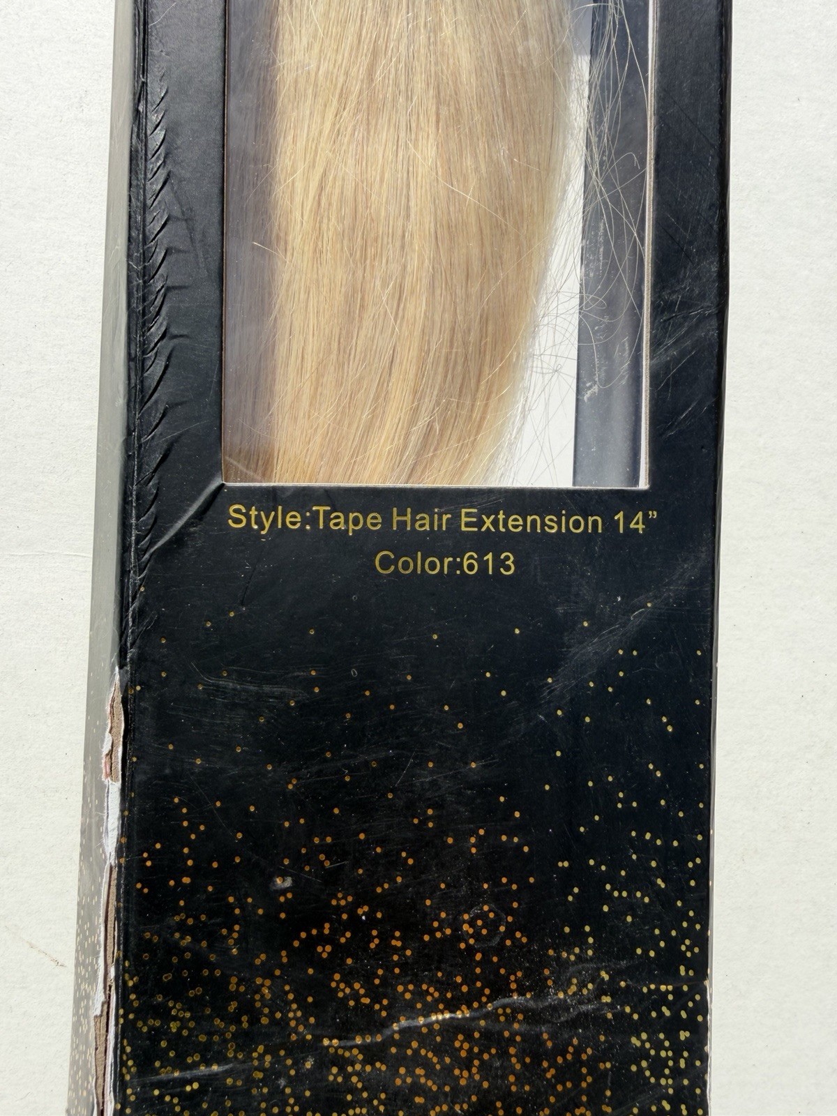 Hush Hair Brand Human Light Platinum Bleach Blonde #613 Tape in Extensions 14″