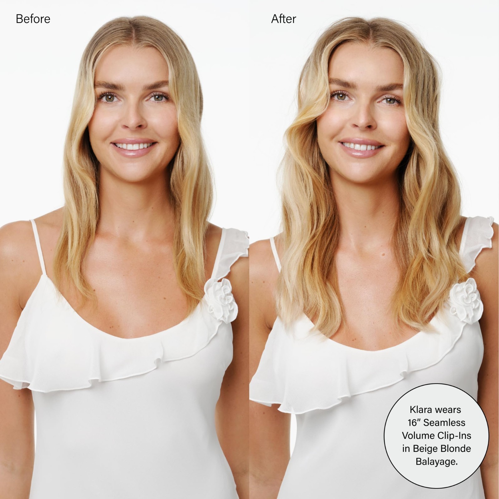 Seamless Clip-in Hair Extensions, 5-Piece Volume Boost Kit, 16″ Remy Human Hair,