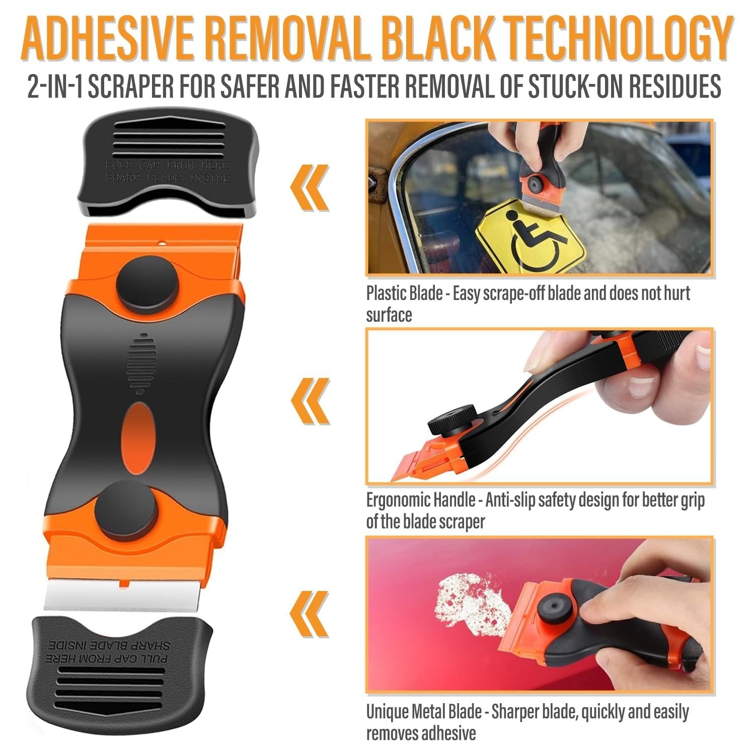 Adhesive Remover, 3.3 fl.oz Sticker Remover Spray for Labels, Glue Remover wi…