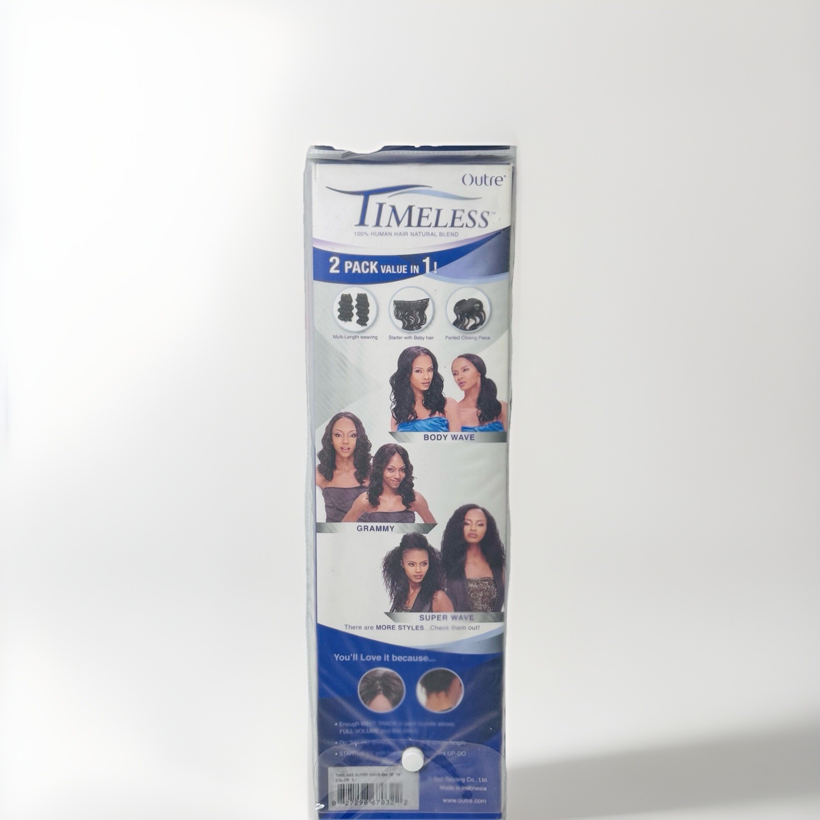 Outre Timeless 100% Human Hair Natural Blend Super Wave #1