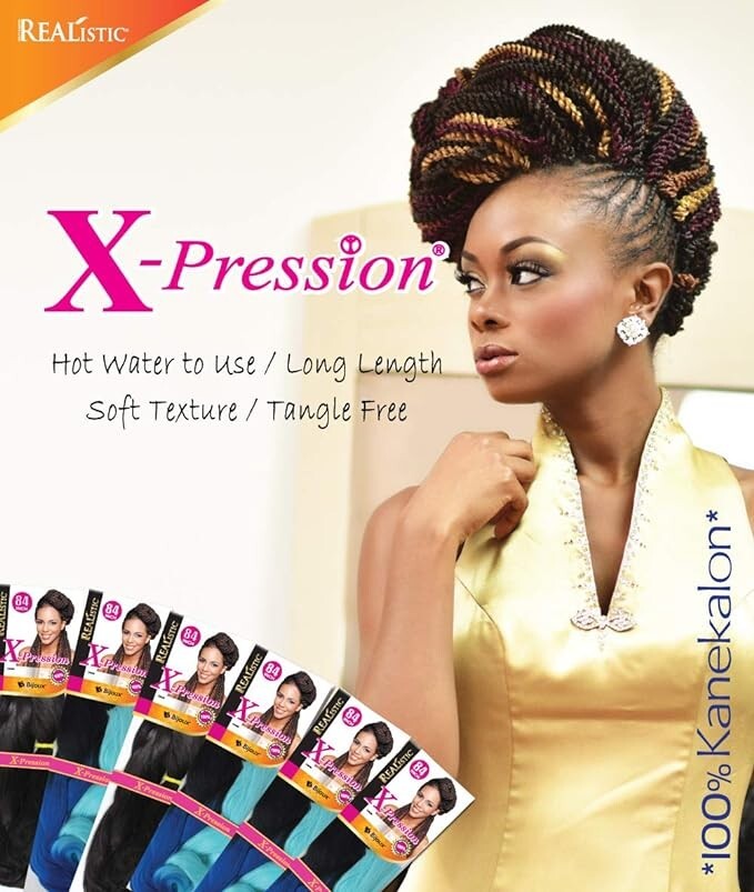 Realistic X-pression 84 INCH 100% KANEKALON Braid Hair Extension BIJOUX (1PACK)