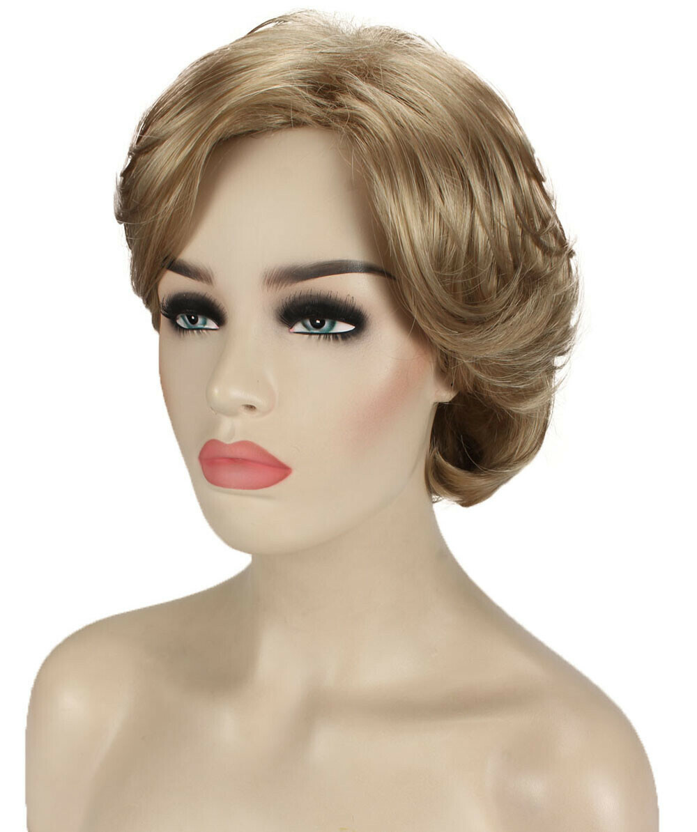 Lana – Straight Kanekalon Synthetic Fiber Full Wig, 3.25 – 6.5 in, Honey Blonde