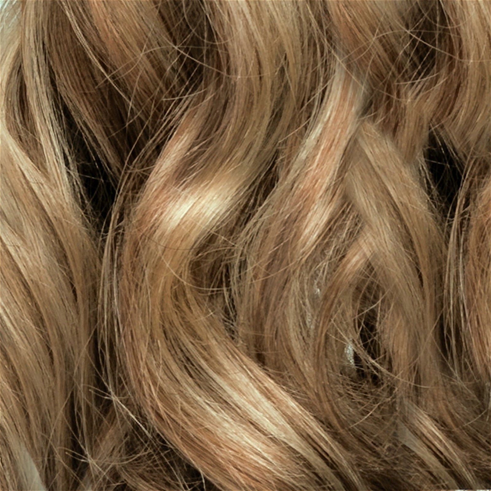 Human Hair Clip In Extensions New Boxd Highlighted Brown Blond 18” LOCKS & MANE