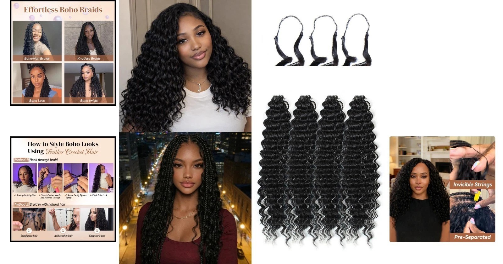 Effortless Style with 100 Strands 18 Inch Miracle Knots Crochet Hair Extensions