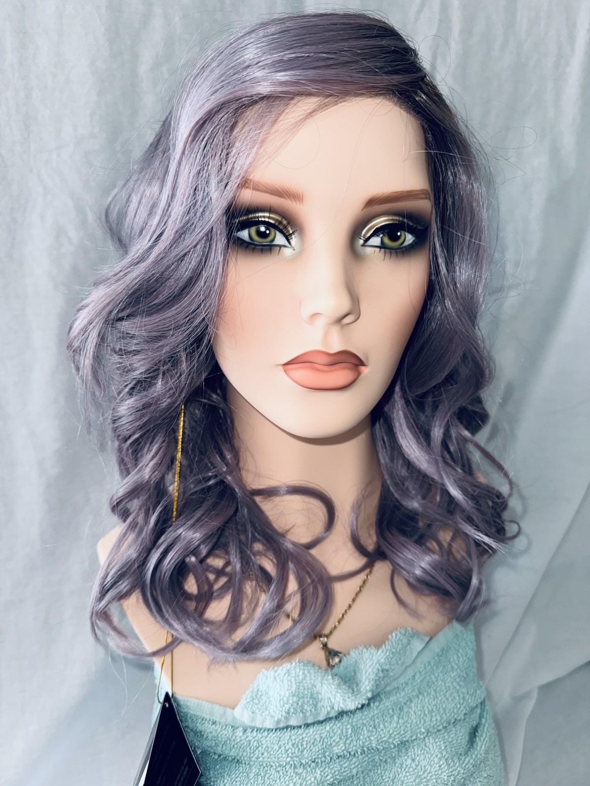Belle Tress Allegro 18” Wig Iced Lavender Latte Stunning Violet Color!! BNWT