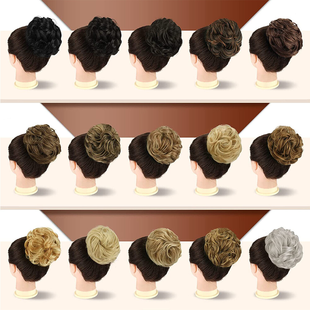 6in Fluffy Claw on Ponytail Clip in Pony Tail Hair Extensions Messy Bun Ponytail