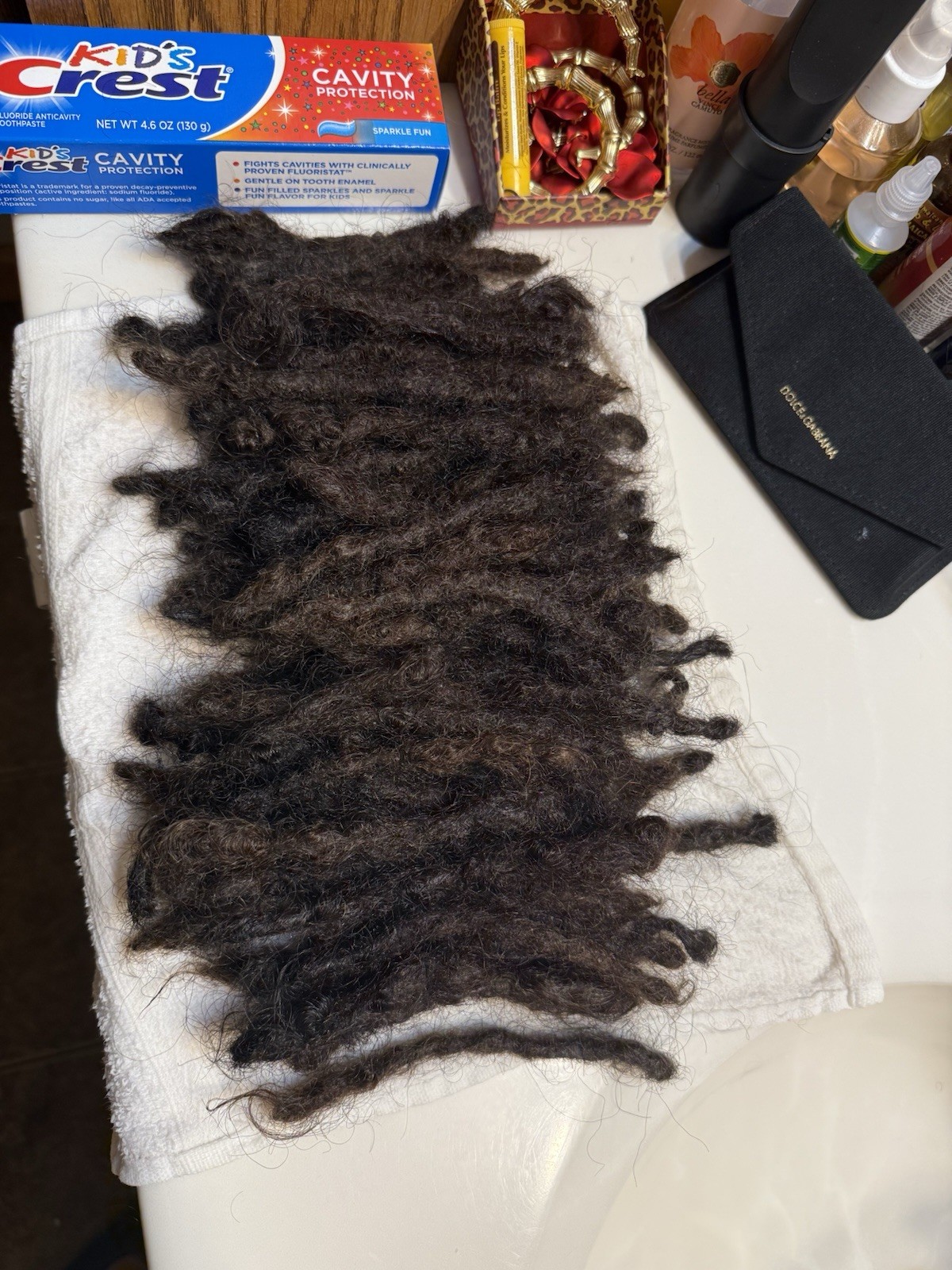 Human Hair Dreadlock Extensions/Grown Naturally 90 pieces, 8-10 inches