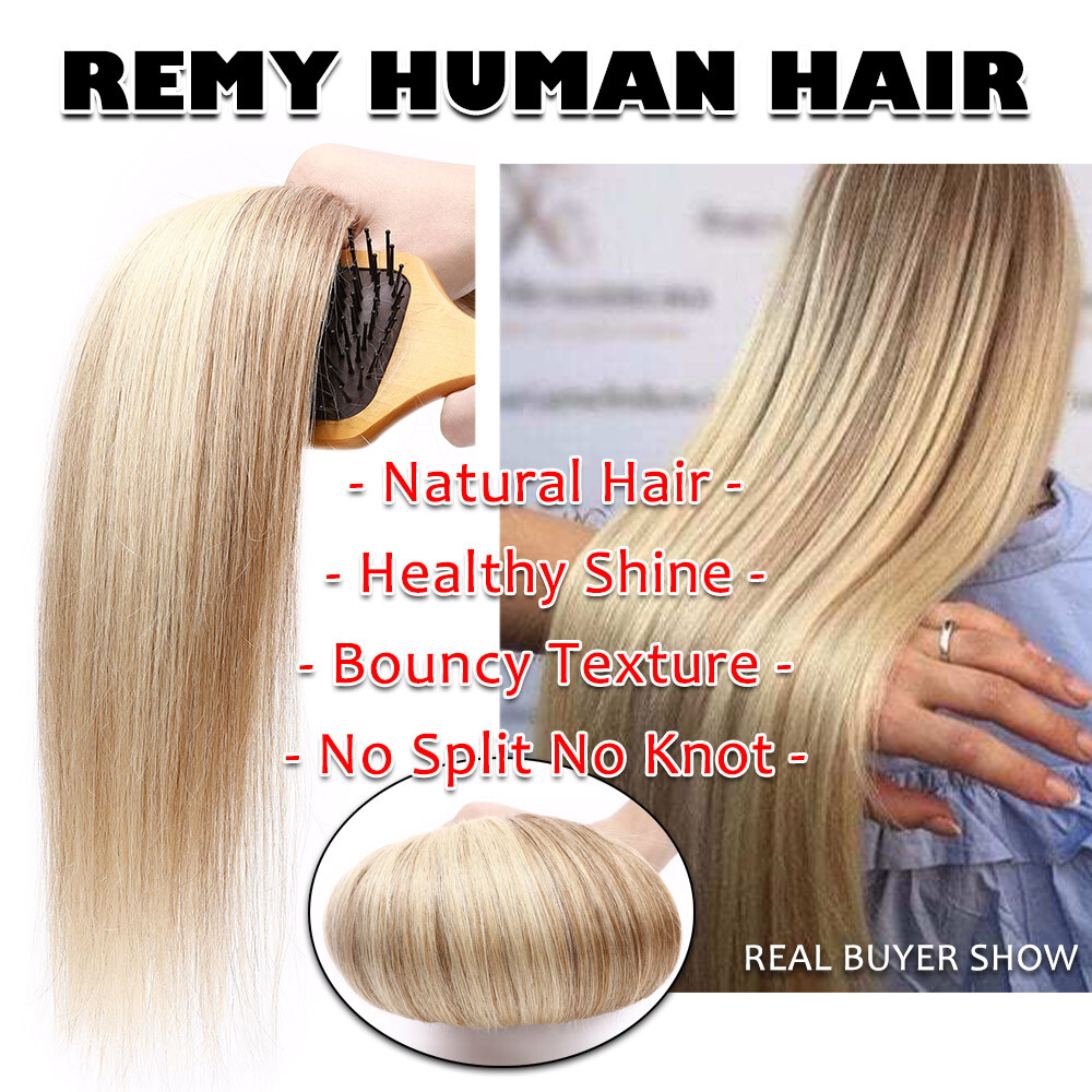 Double Drown Clip In Real Human Remy Hair Extensions THICK Full Head Highlight