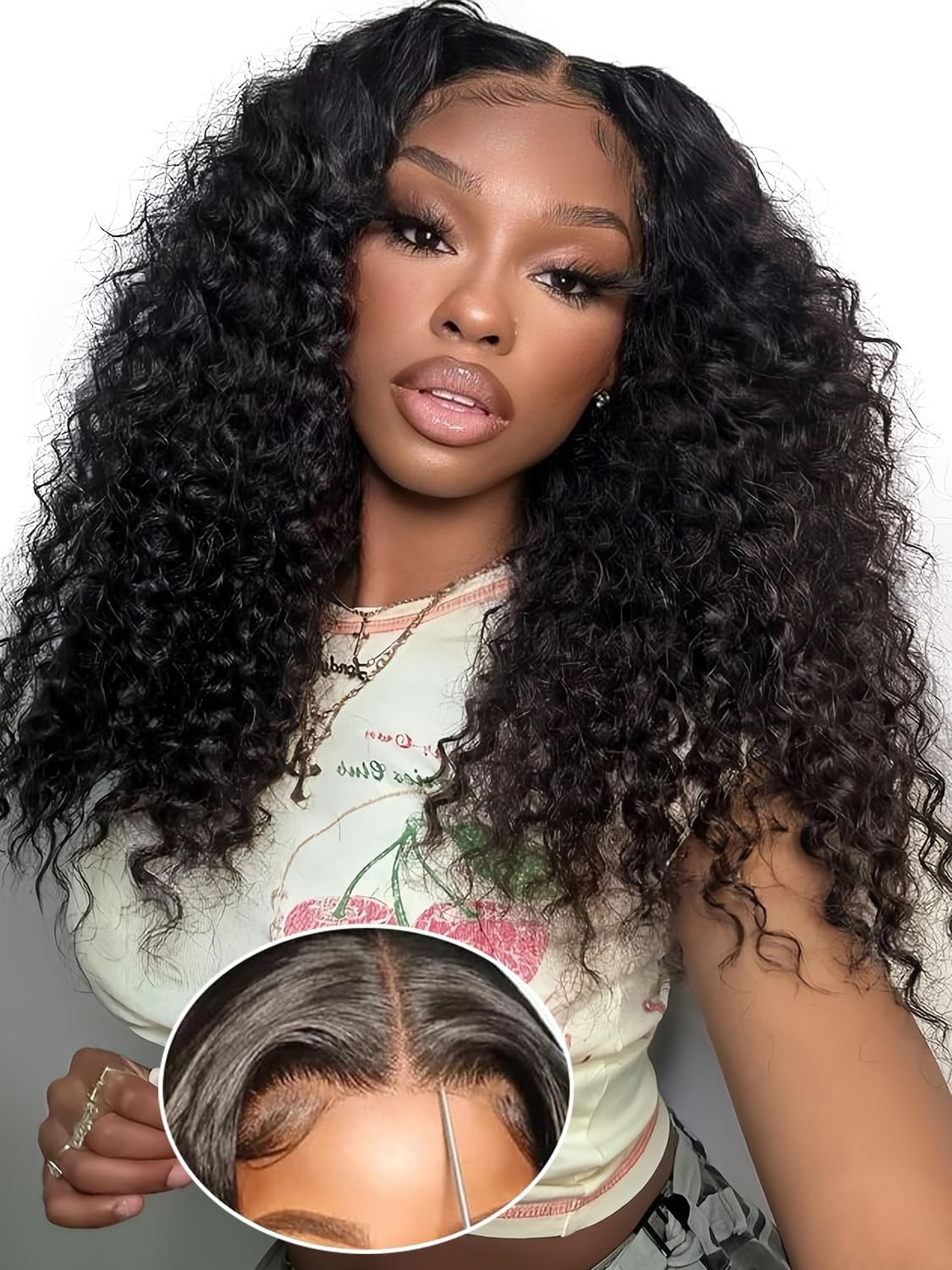 18″ HD Lace Front Wig – 9X6 Max Part, Glueless, Pre-Plucked, 210% Density Curly