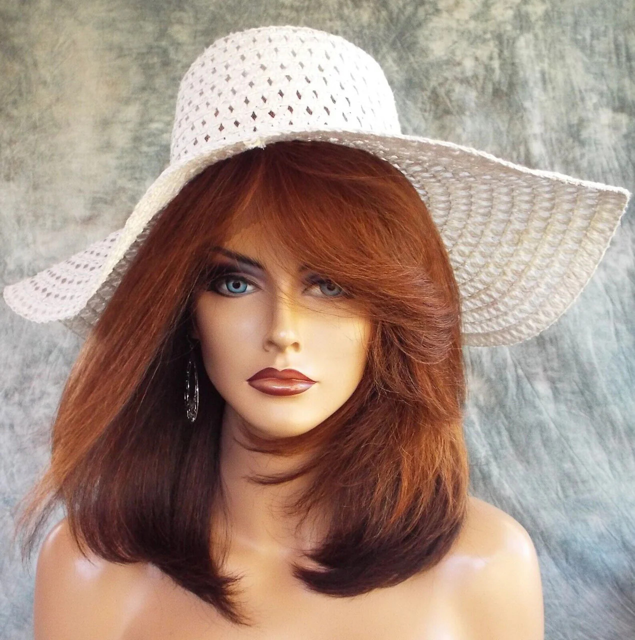 LACE FRONT LACE C PART YAKI LAYERED COLOR CHESTNUT GORGEOUS SEXY US SELL 1128