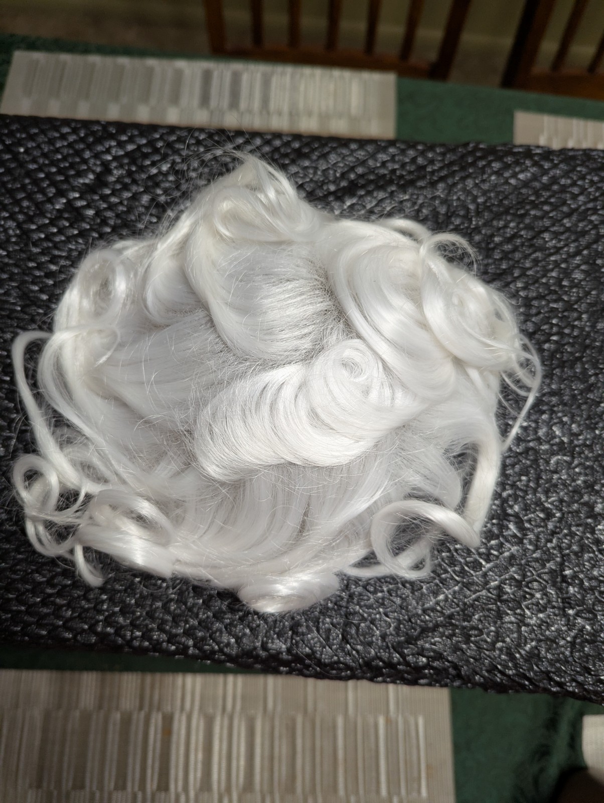 High-quality Synthetic Handmade 7 By 9 1/2 Size Toupee Hair Unit Color White #60