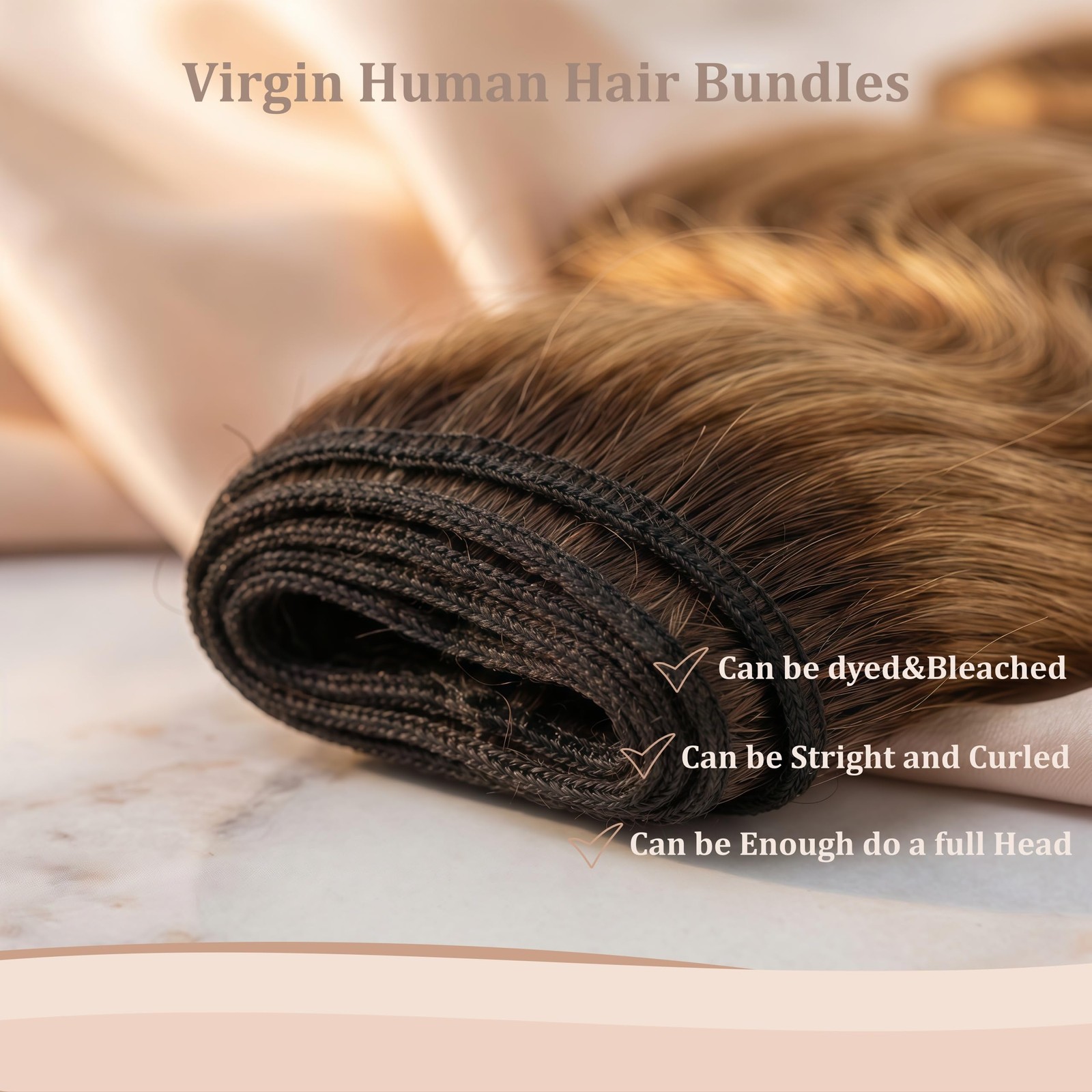 Seekomi Ombre Highlight Body Wave Bundles Human Hair 18 20 22 Inch 12A 100