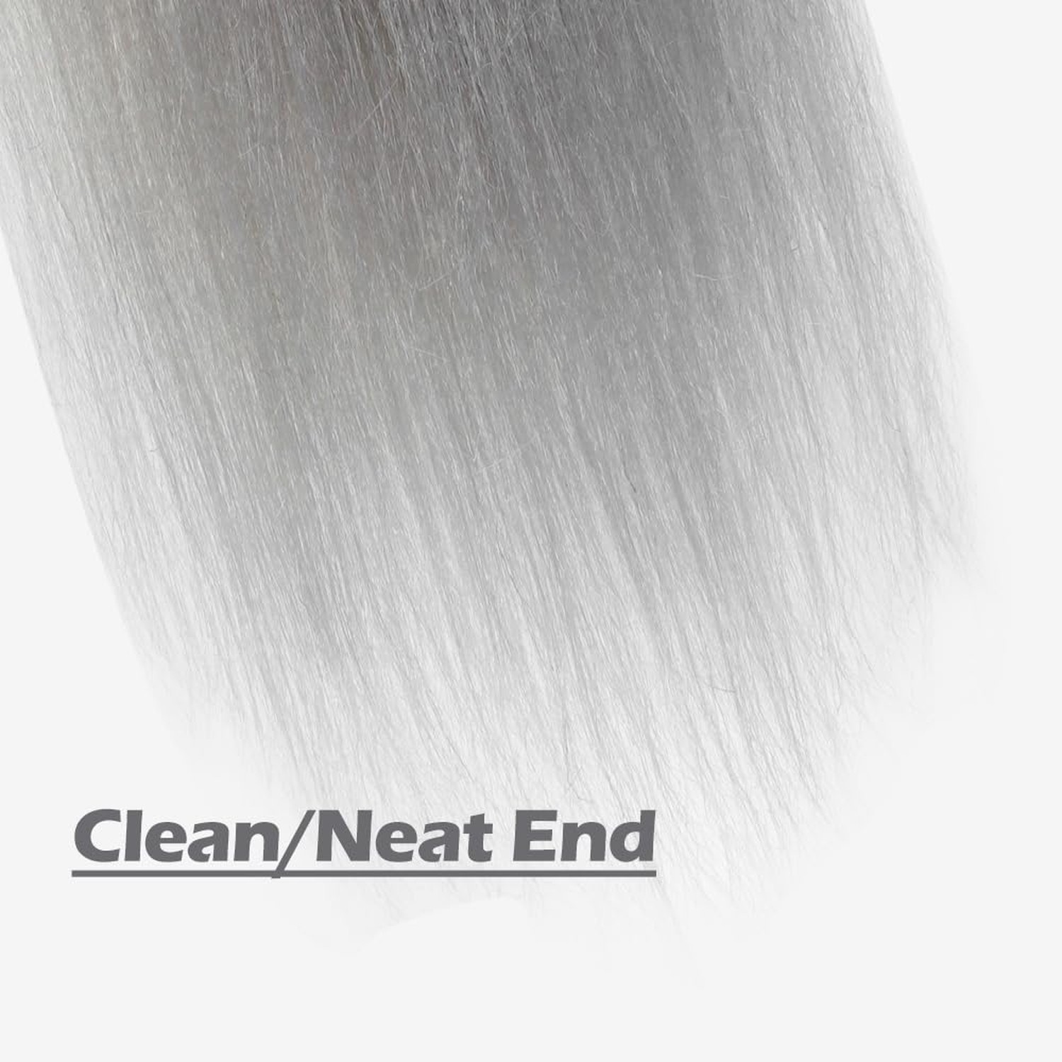 Silver Grey Braiding Hair 14 Inch Short Pre Stretched Hair Straight… Fast Ship