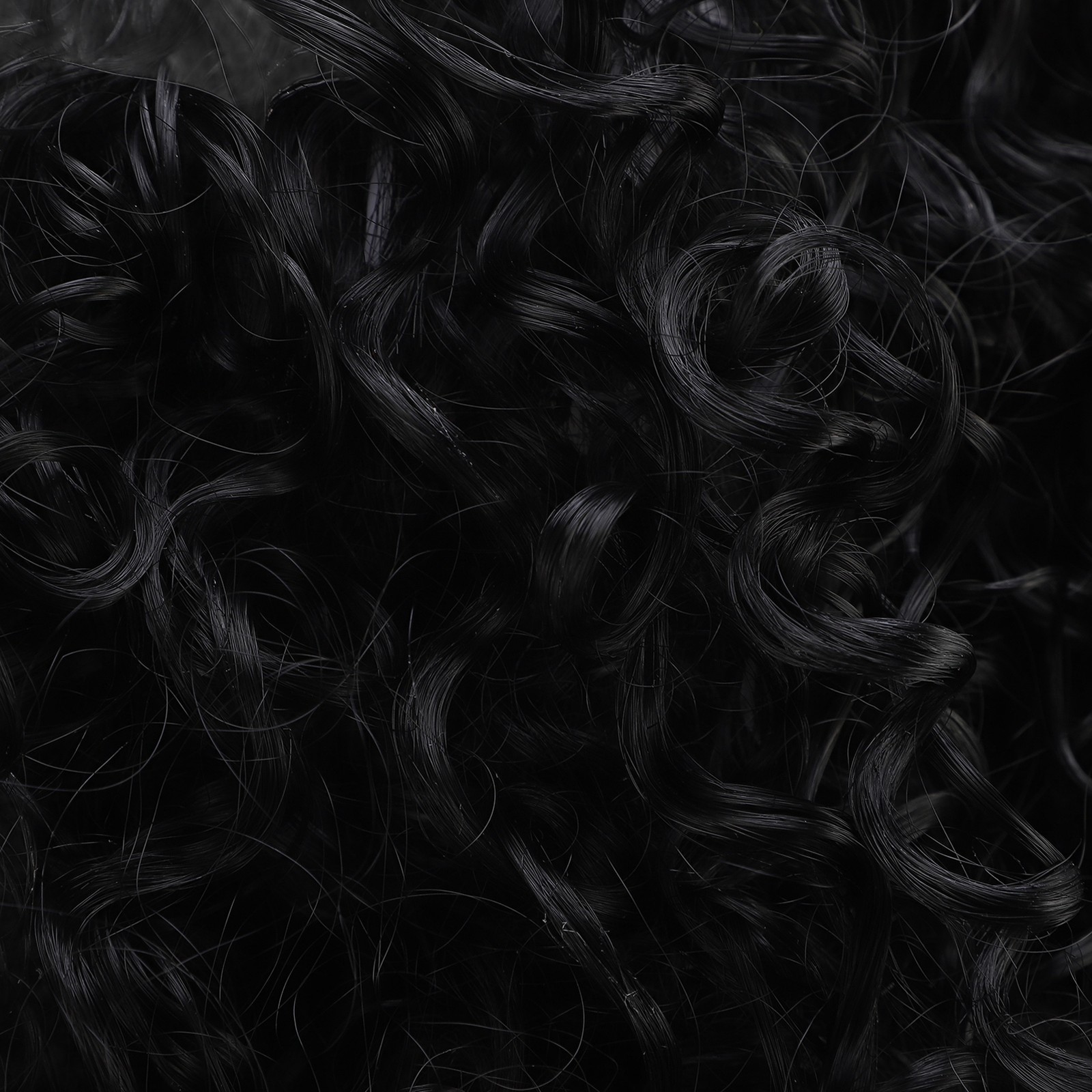 14in Short Curly Deep Wave Wig Middle Part Glueless Adjustable Size Women
